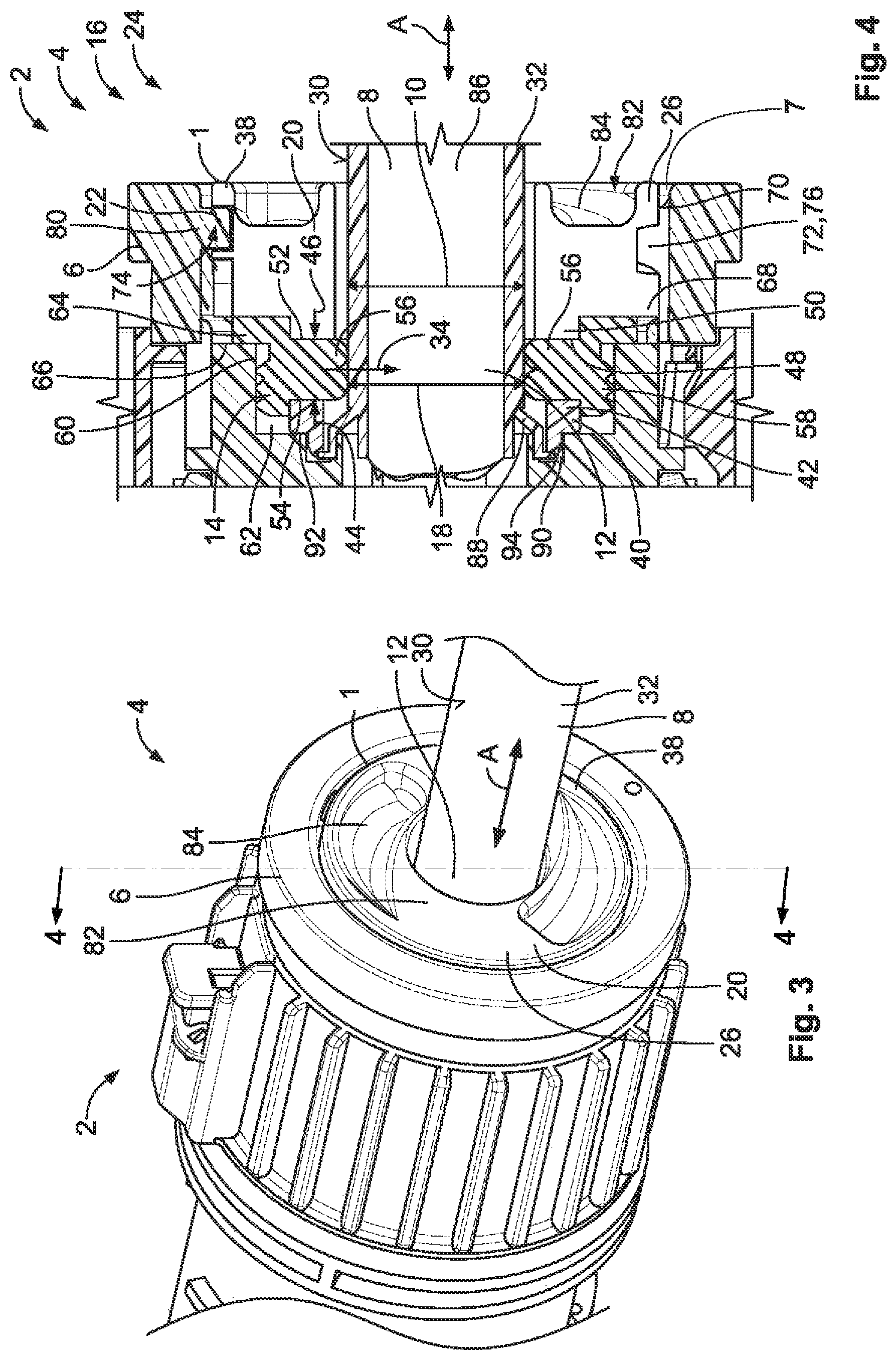 Patent US12322897 Figure 2 – Cable sealing plug with locking part