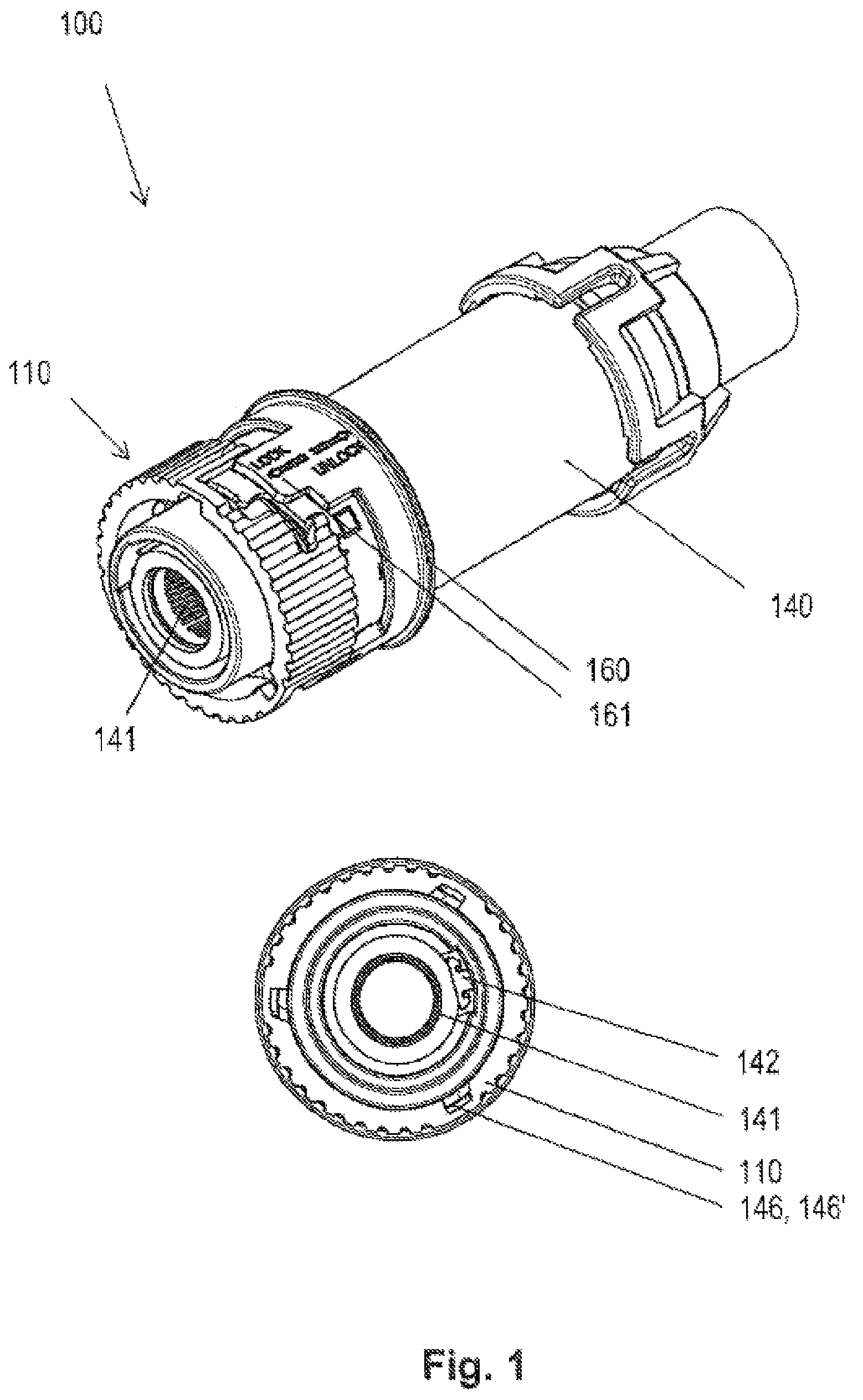 Patent US12322899 — Plug connector with locking system — Figure 1