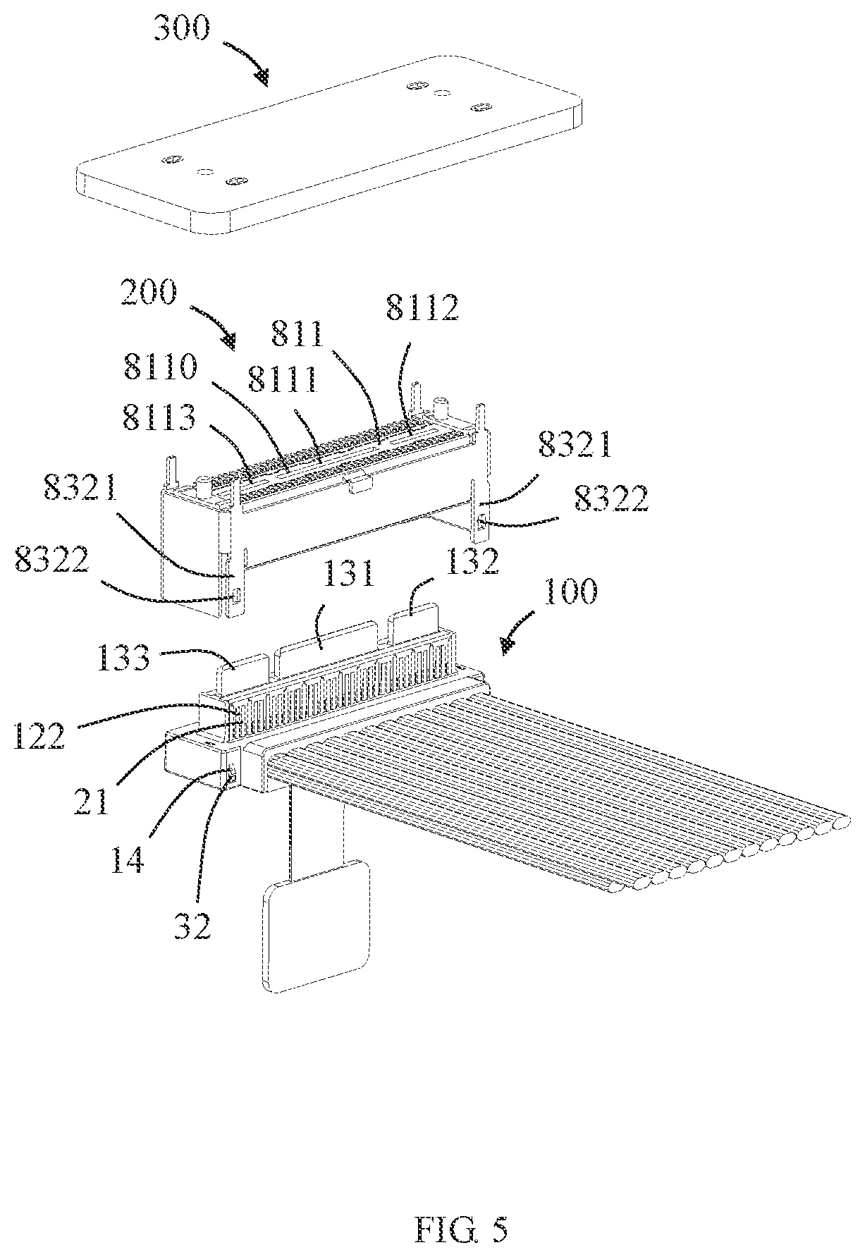Patent US12322901 Figure 5 – Strap connector and assembly thereof with enhanced mating retention force