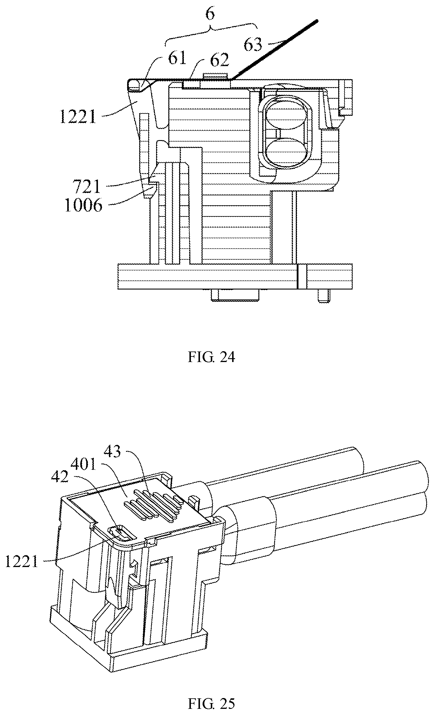 Patent US12322903 Figure 14 – Cable connector and cable connector assembly with improved unlocking mechanism