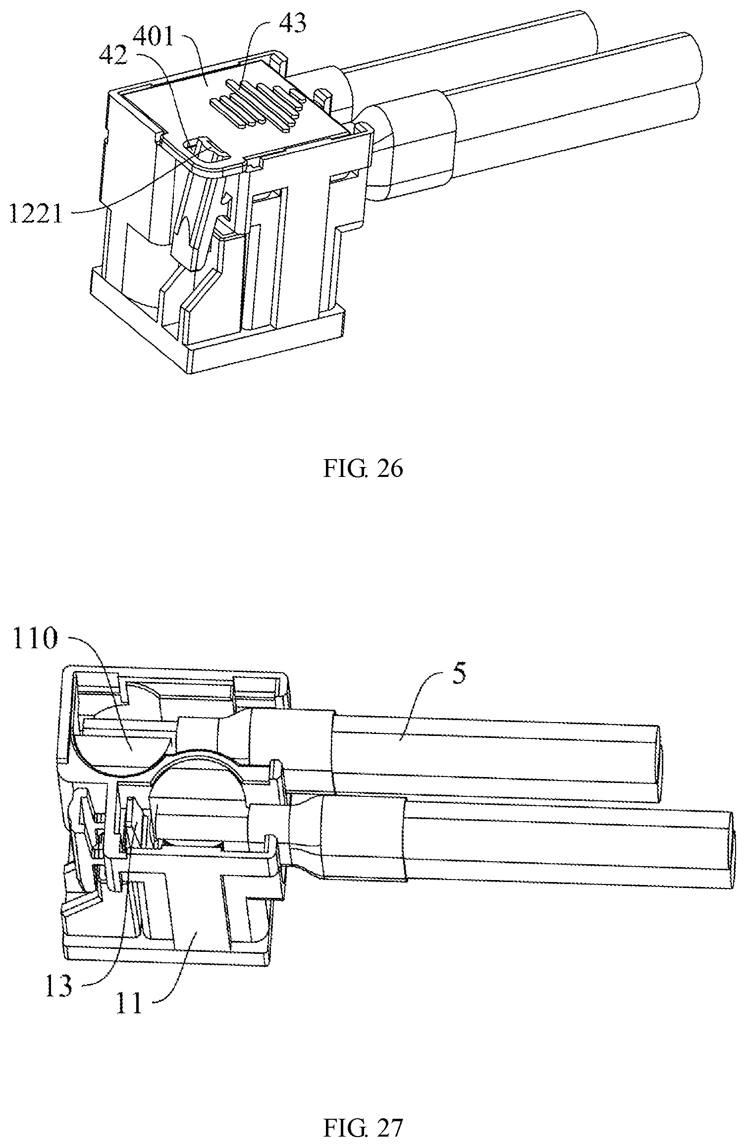 Patent US12322903 Figure 15 – Cable connector and cable connector assembly with improved unlocking mechanism