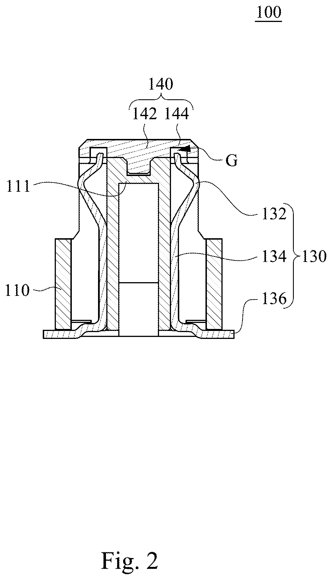Patent US12322906 Figure 2 – Electrical connector with conductive plastic