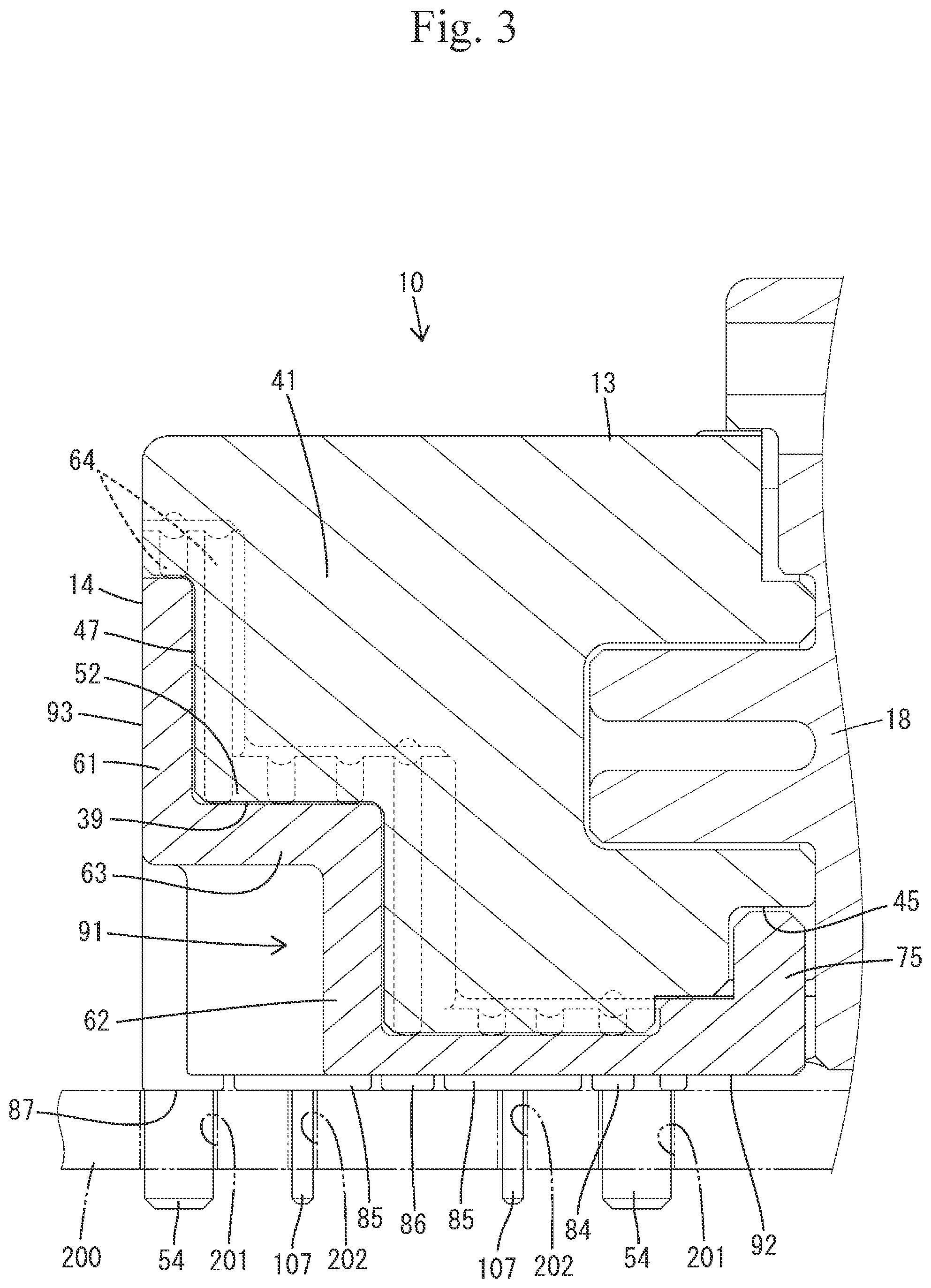 Patent US12322908 Figure 3 – Shield connector