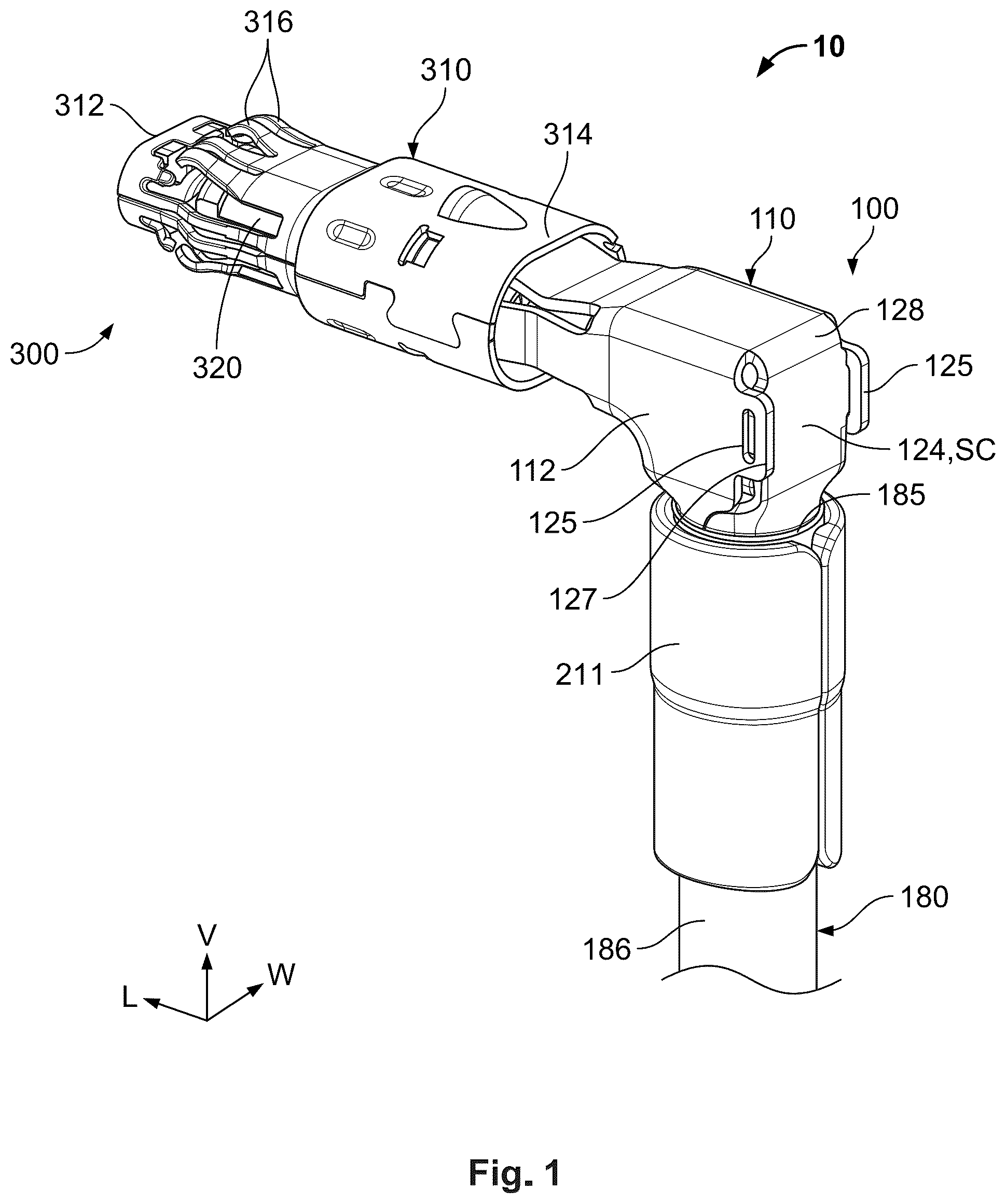 Patent US12322909 — Angled subassembly for an angled connector — Figure 1
