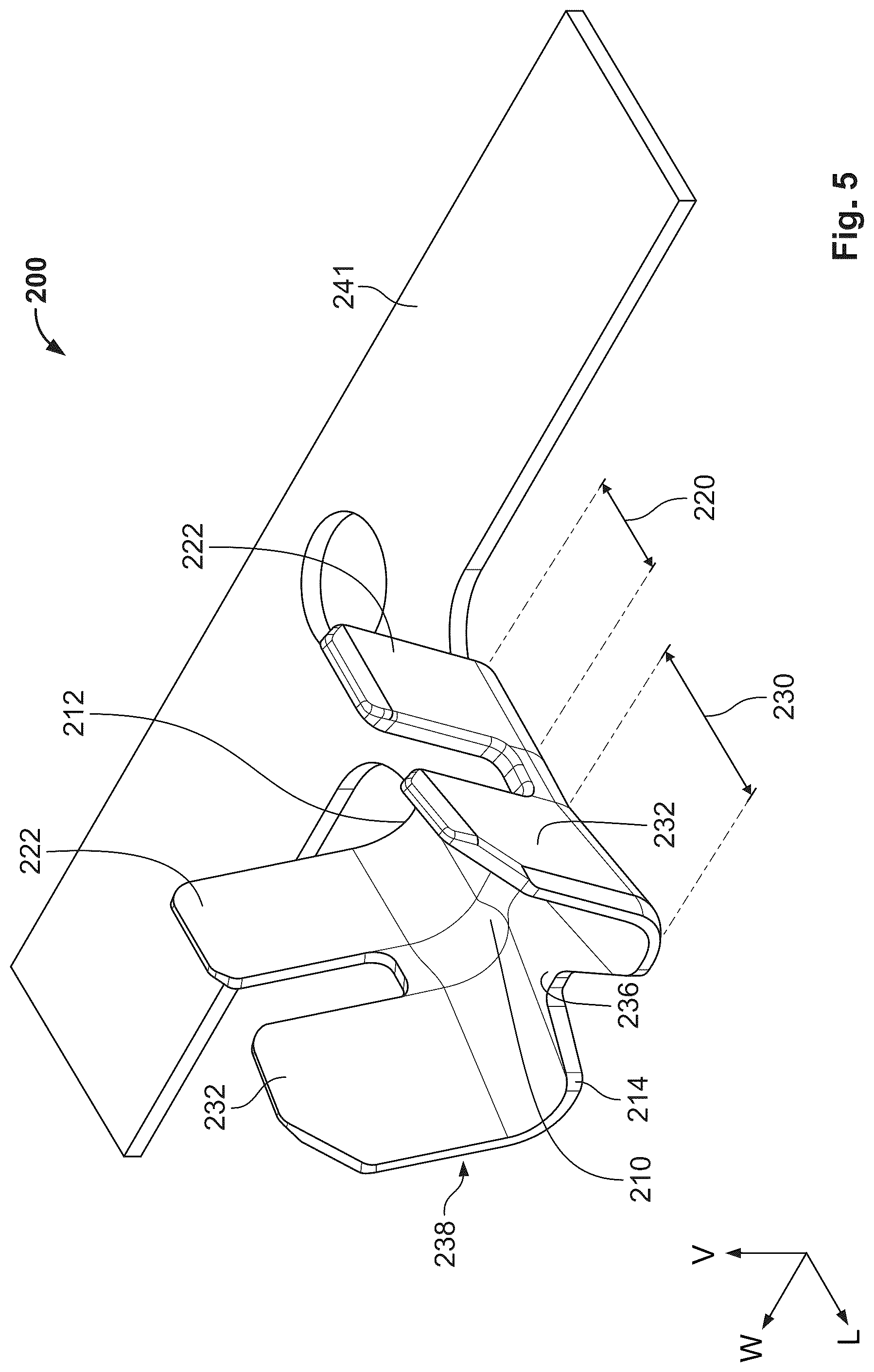 Patent US12322909 Figure 5 – Angled subassembly for an angled connector
