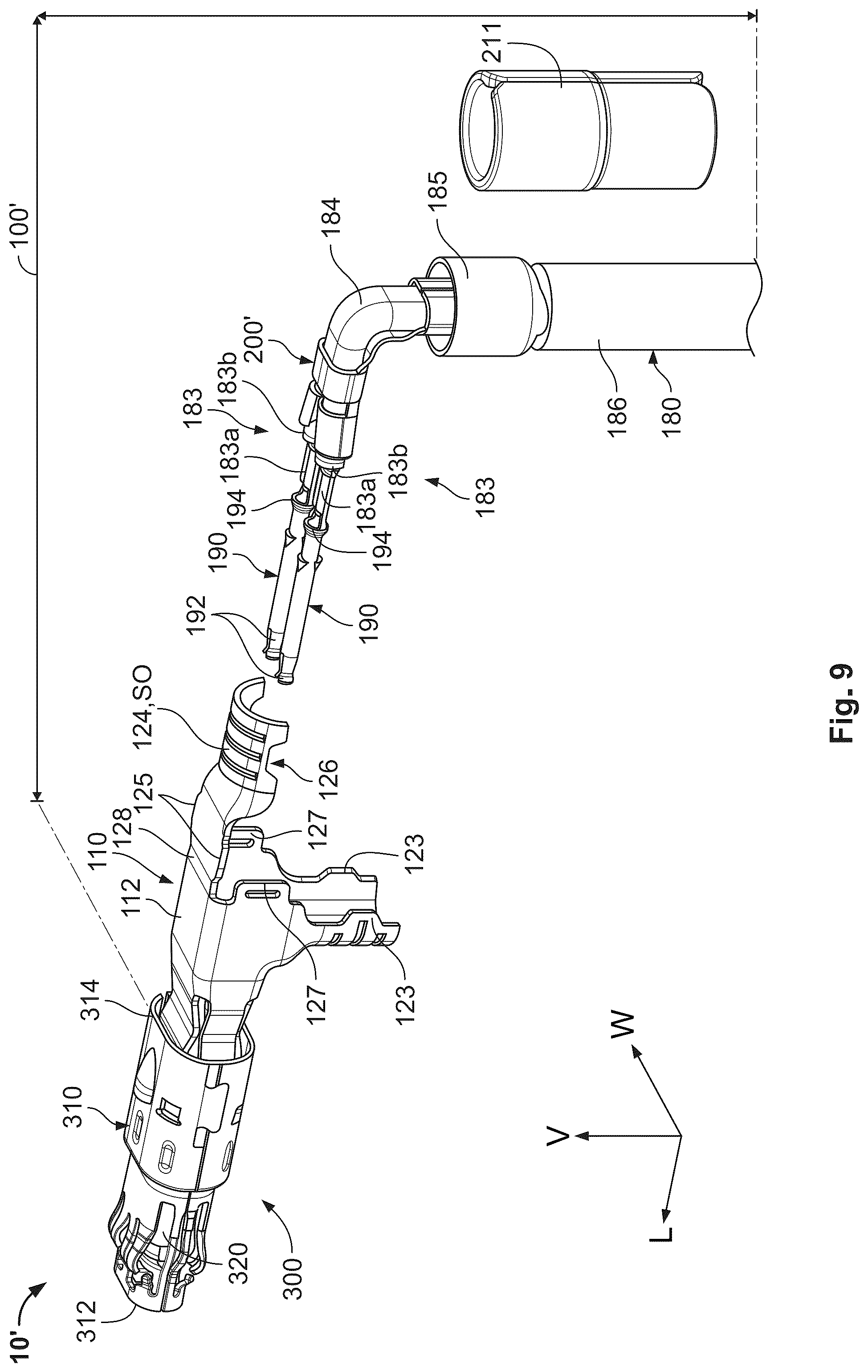 Patent US12322909 Figure 11 – Angled subassembly for an angled connector