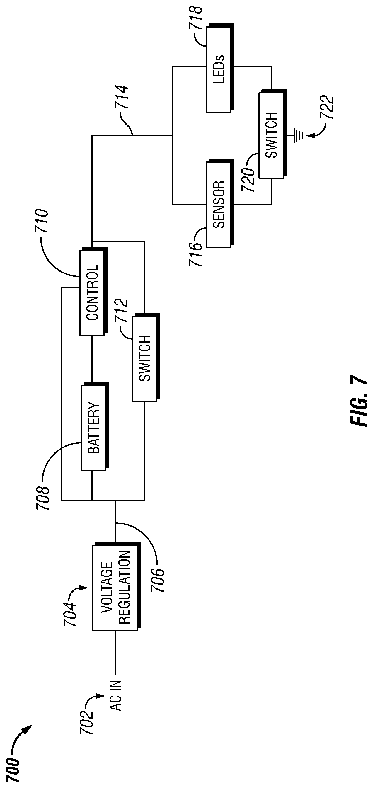 Patent US12322910 Figure 5 – Electrical outlet cover with integrated lighting with connectivity
