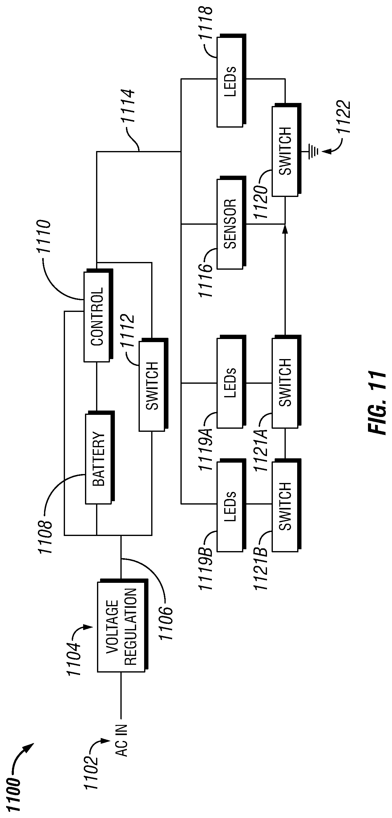 Patent US12322910 Figure 10 – Electrical outlet cover with integrated lighting with connectivity
