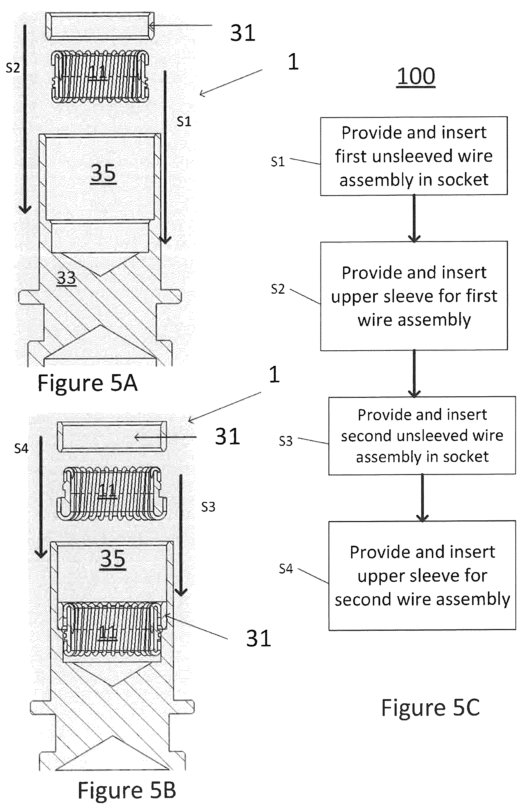 Patent US12322911 Figure 4 – Female contact with at least one new wire assembly
