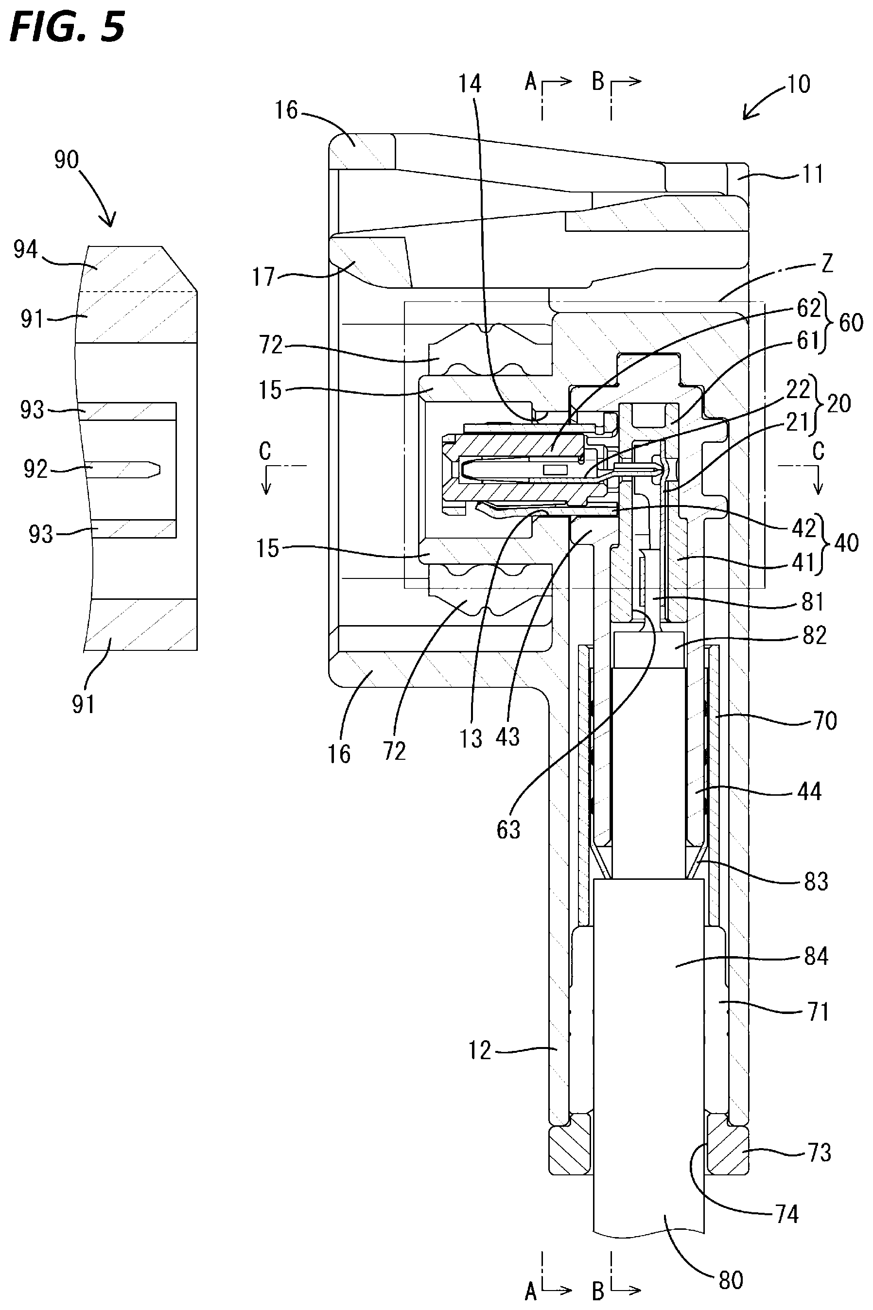 Patent US12322913 Figure 5 – Connector with improved shielding