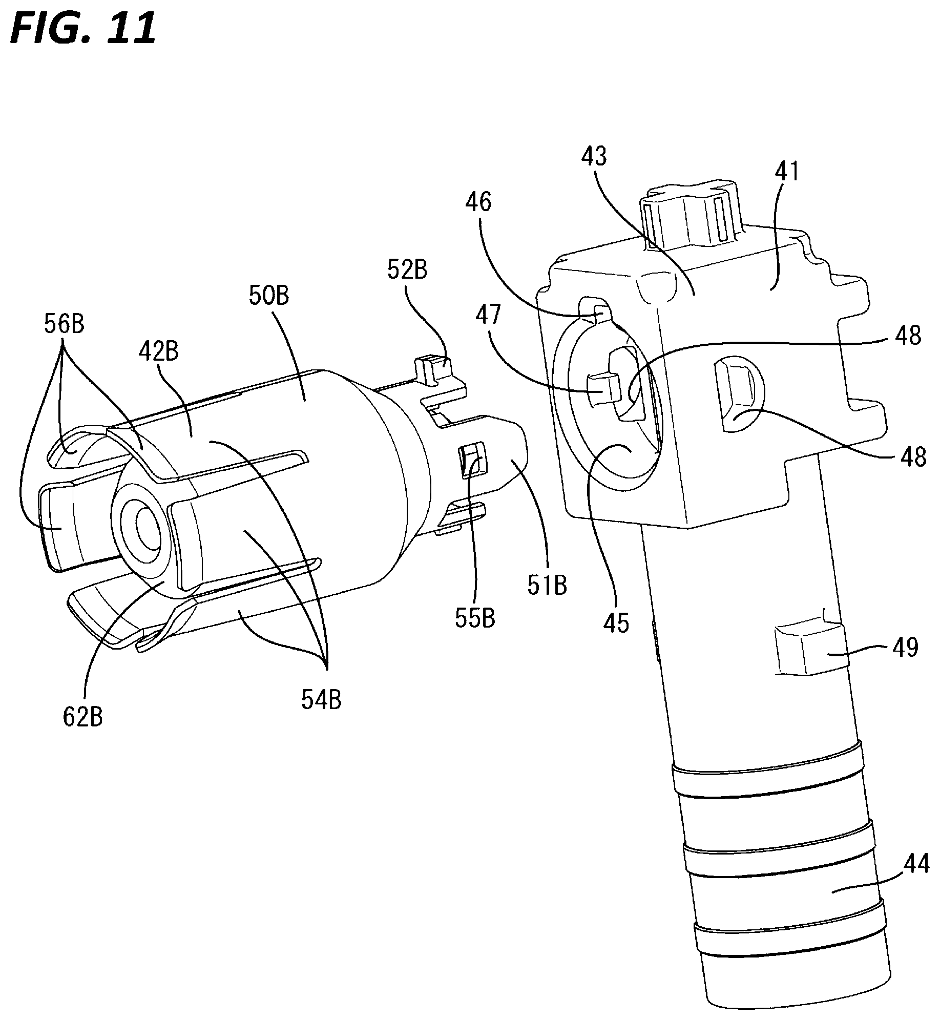 Patent US12322913 Figure 11 – Connector with improved shielding