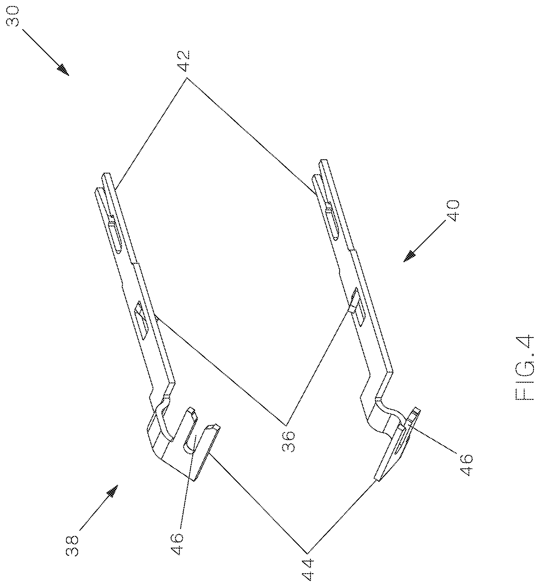 Patent US12322914 Figure 4 – Field terminable single pair ethernet connector with angled contacts