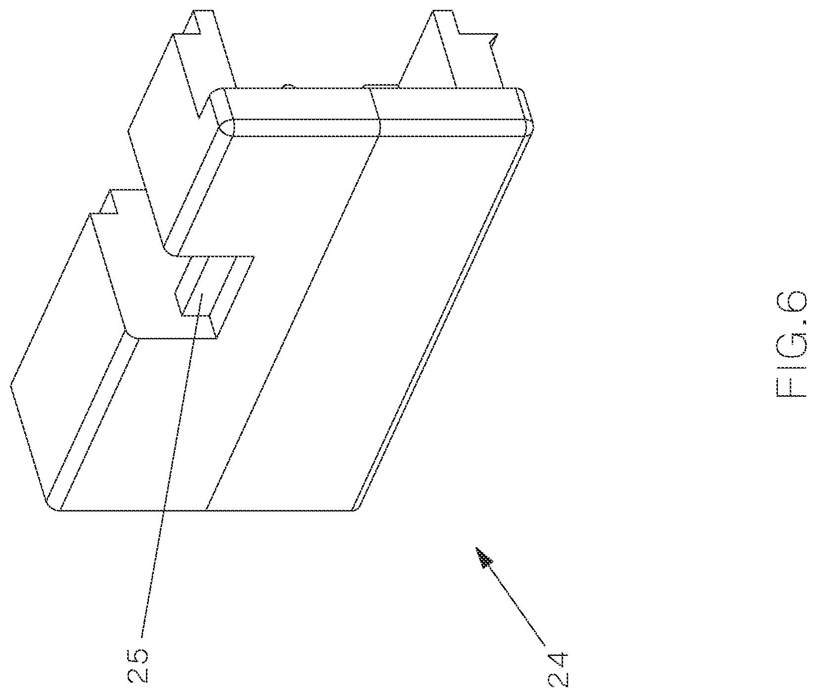 Patent US12322914 Figure 6 – Field terminable single pair ethernet connector with angled contacts