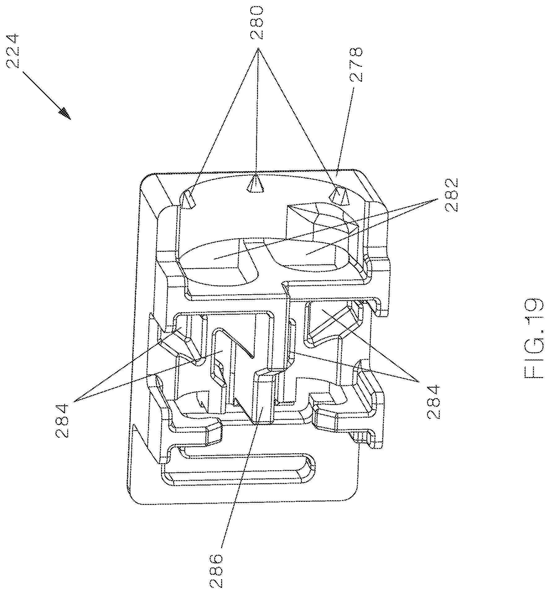 Patent US12322914 Figure 19 – Field terminable single pair ethernet connector with angled contacts