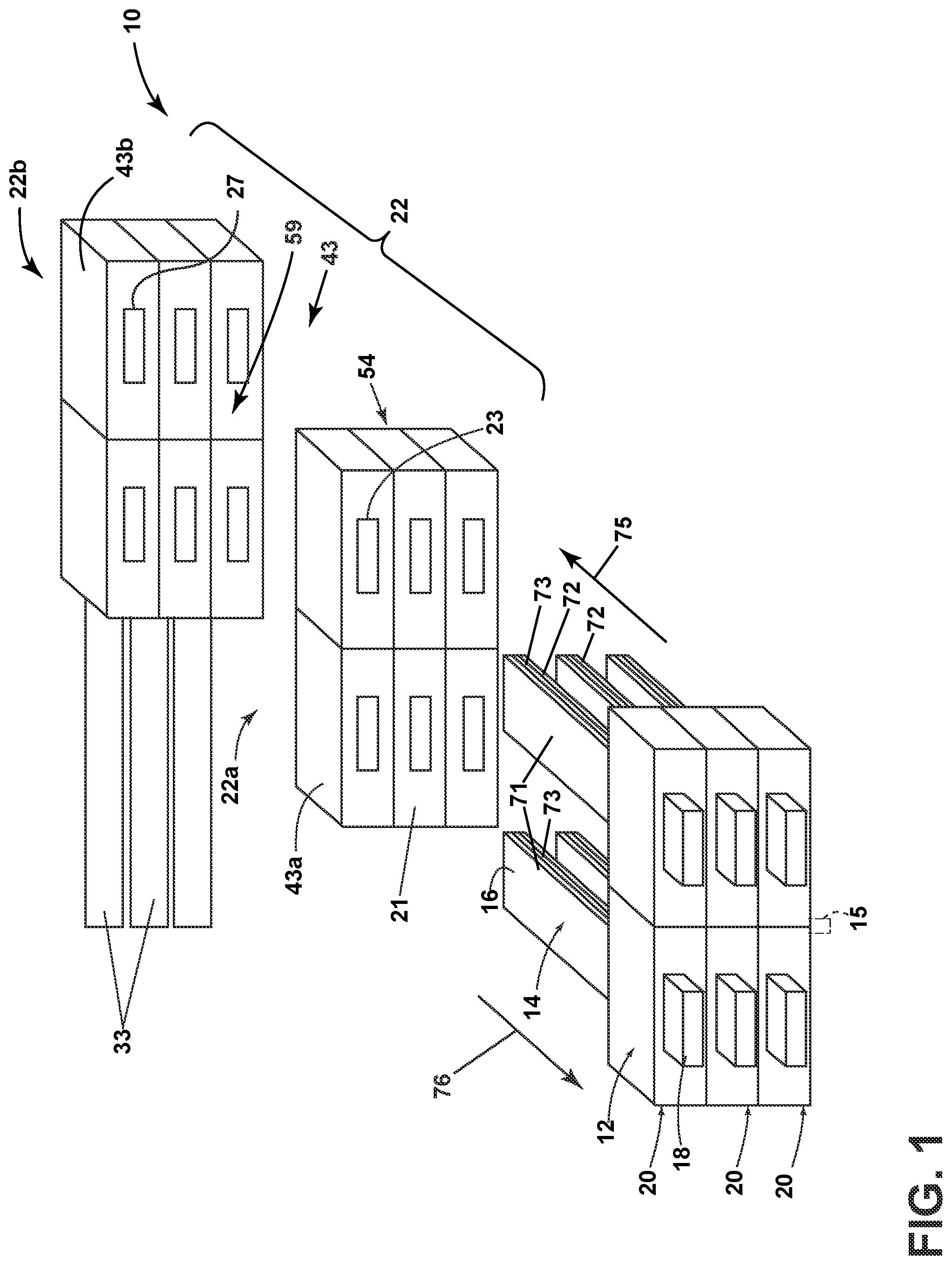 Patent US12322916 Figure 1 – Electronic connection assembly