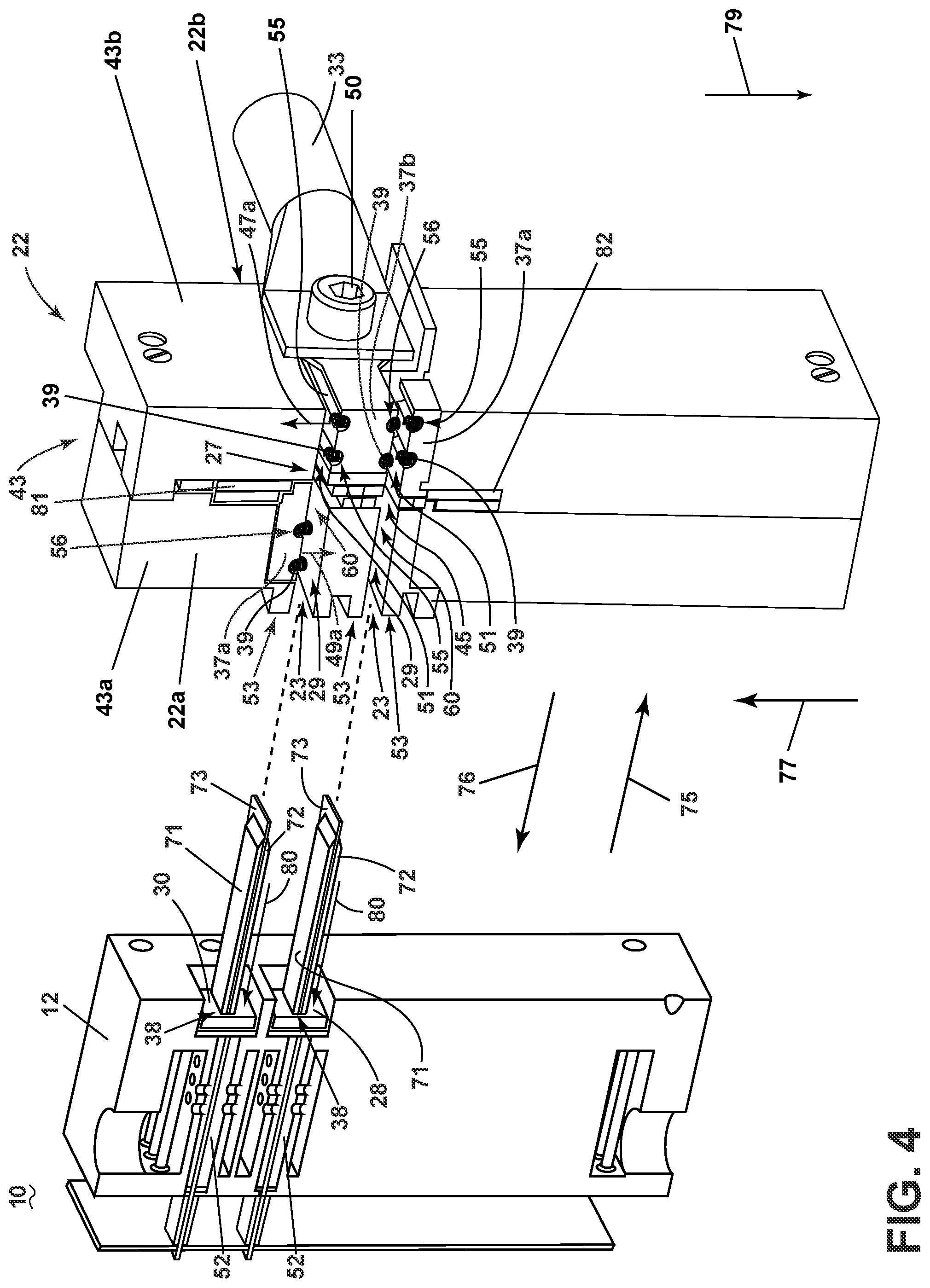 Patent US12322916 Figure 4 – Electronic connection assembly