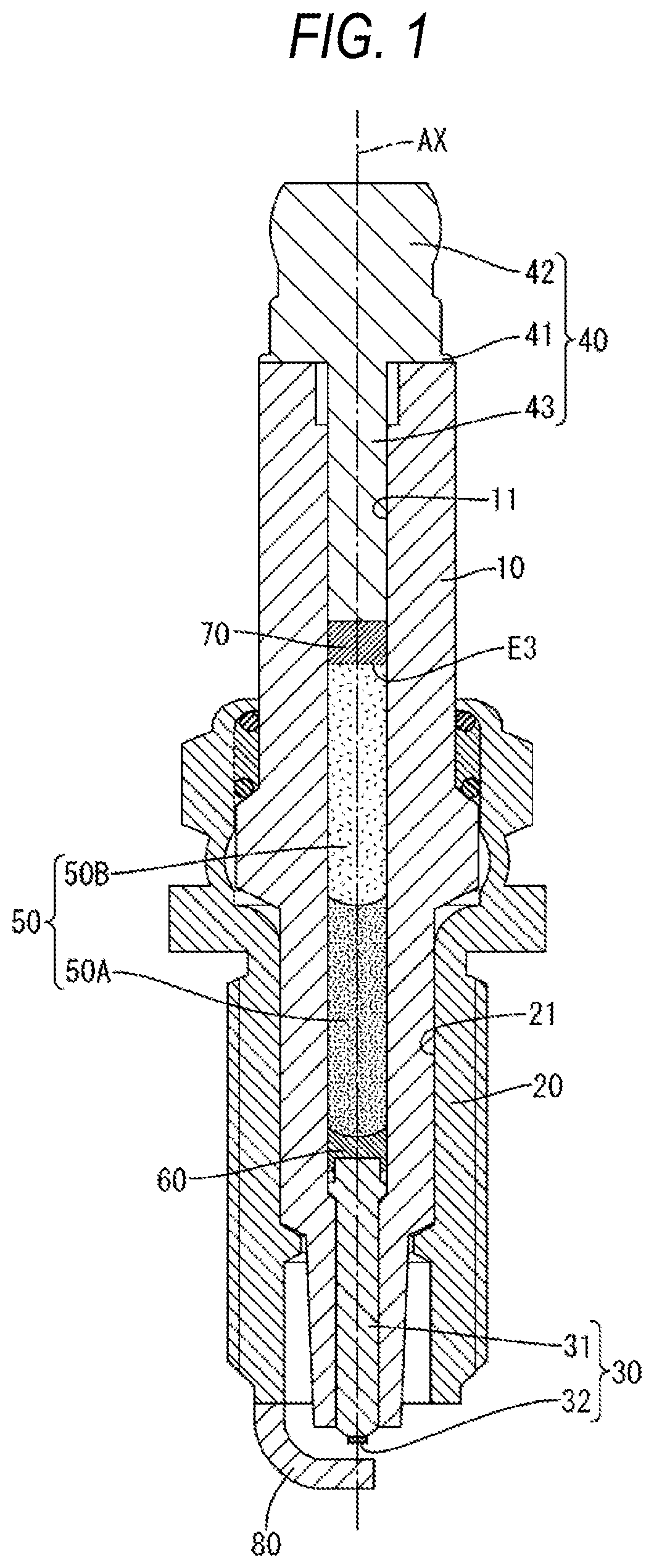 Patent US12322931 Figure 1 – Spark plug