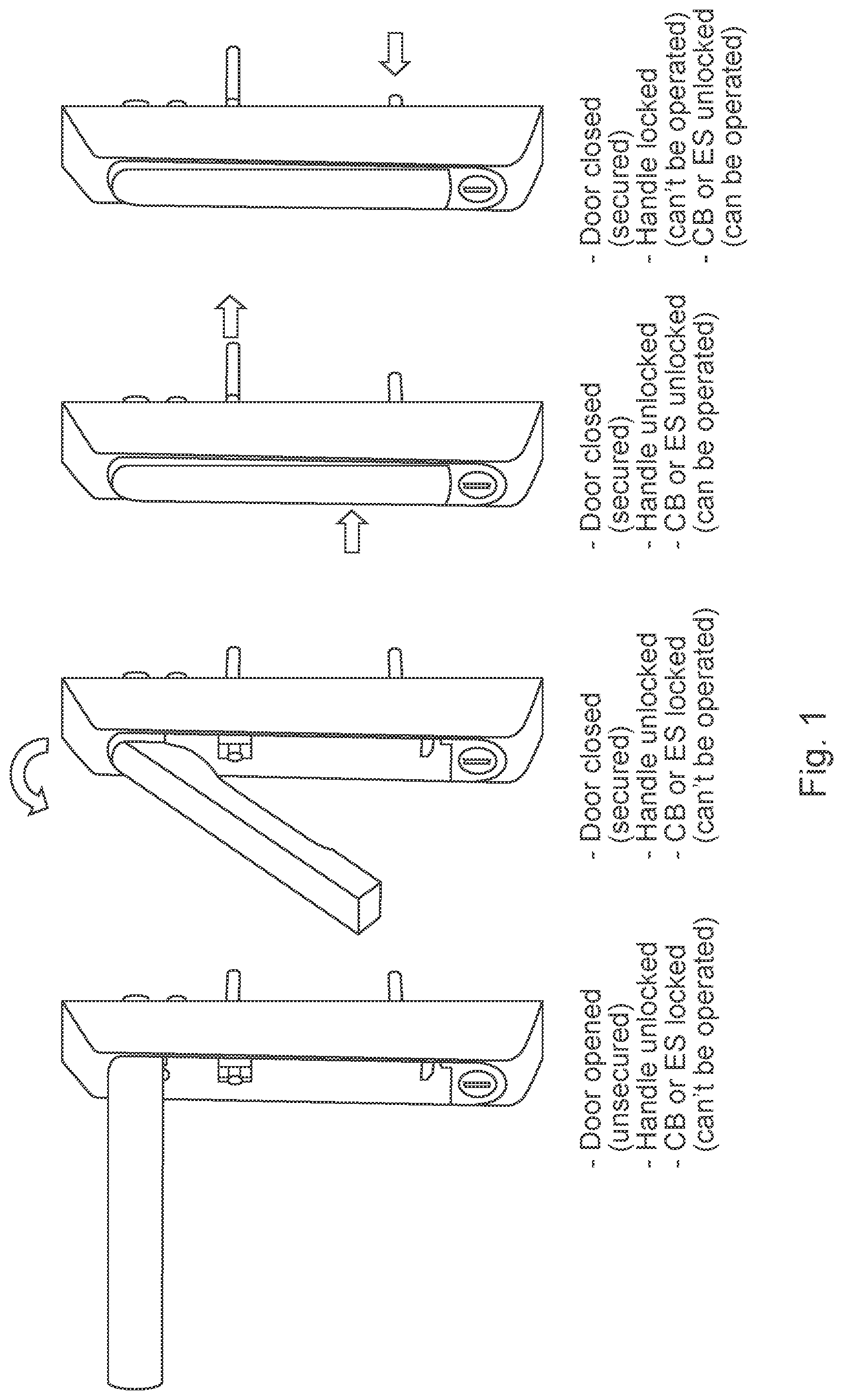 Patent US12322932 Figure 1 – Interlock system for a low, medium or high voltage switchgear