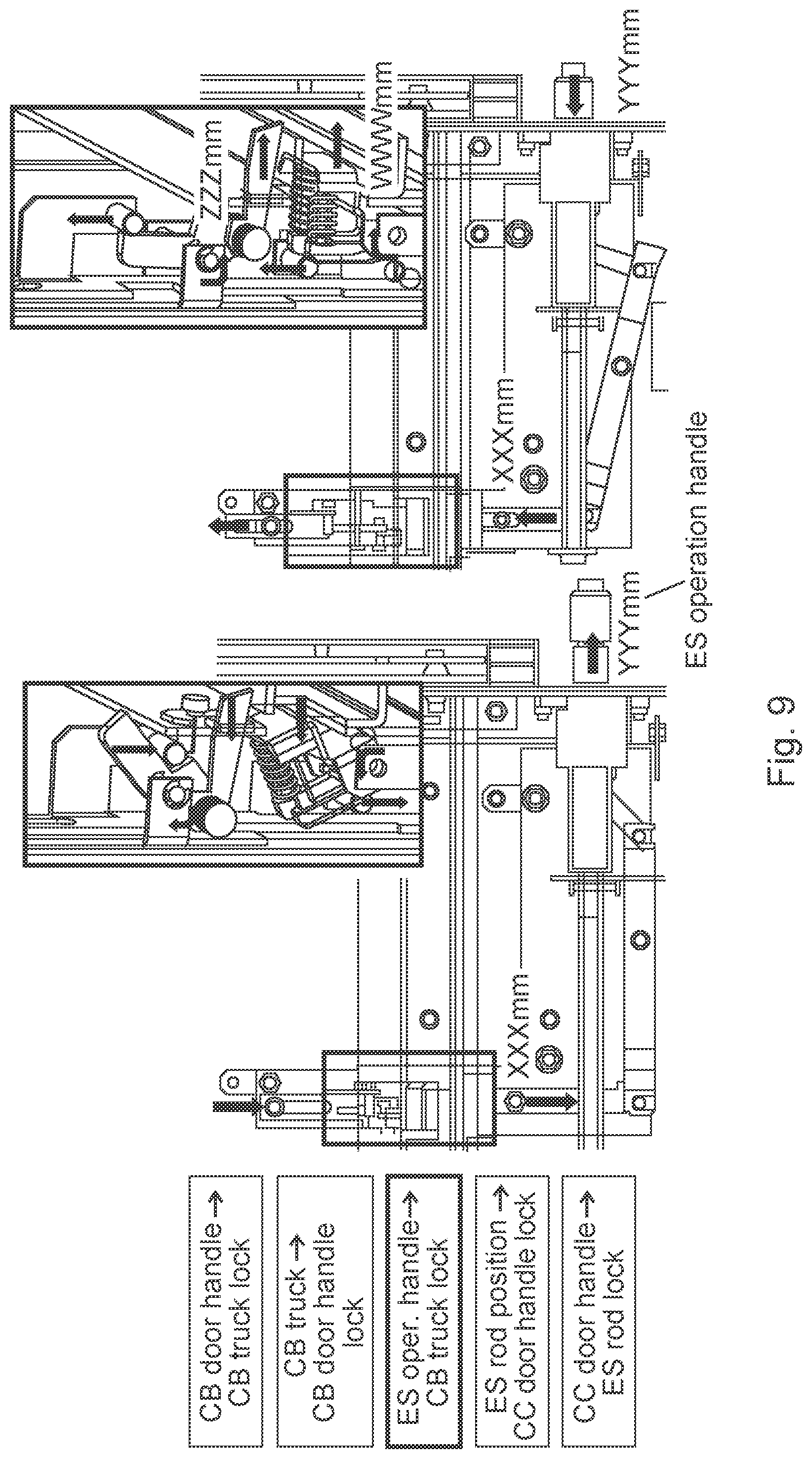 Patent US12322932 Figure 9 – Interlock system for a low, medium or high voltage switchgear