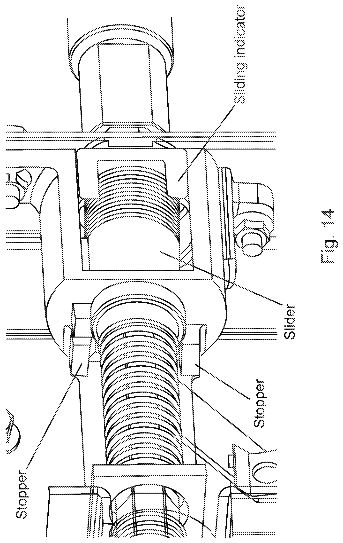 Patent US12322932 Figure 14 – Interlock system for a low, medium or high voltage switchgear