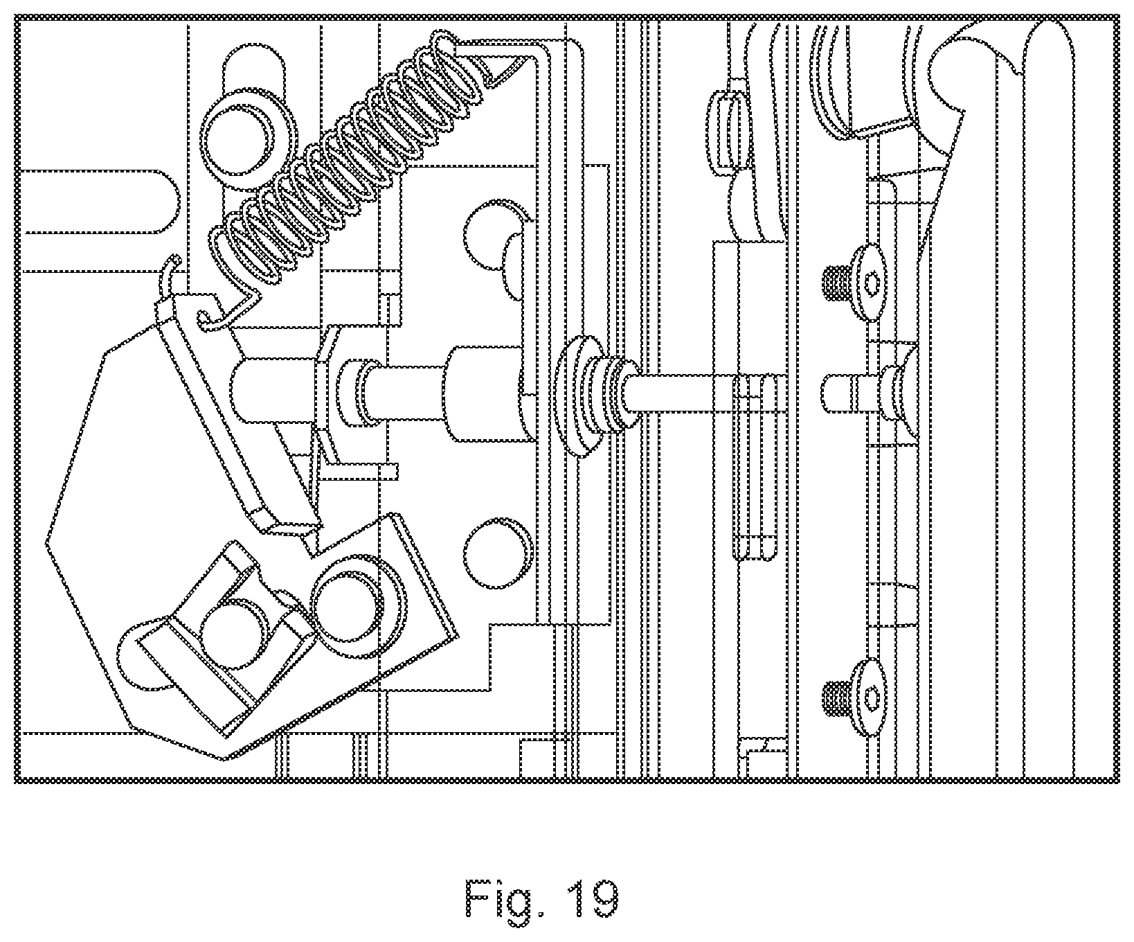 Patent US12322932 Figure 19 – Interlock system for a low, medium or high voltage switchgear