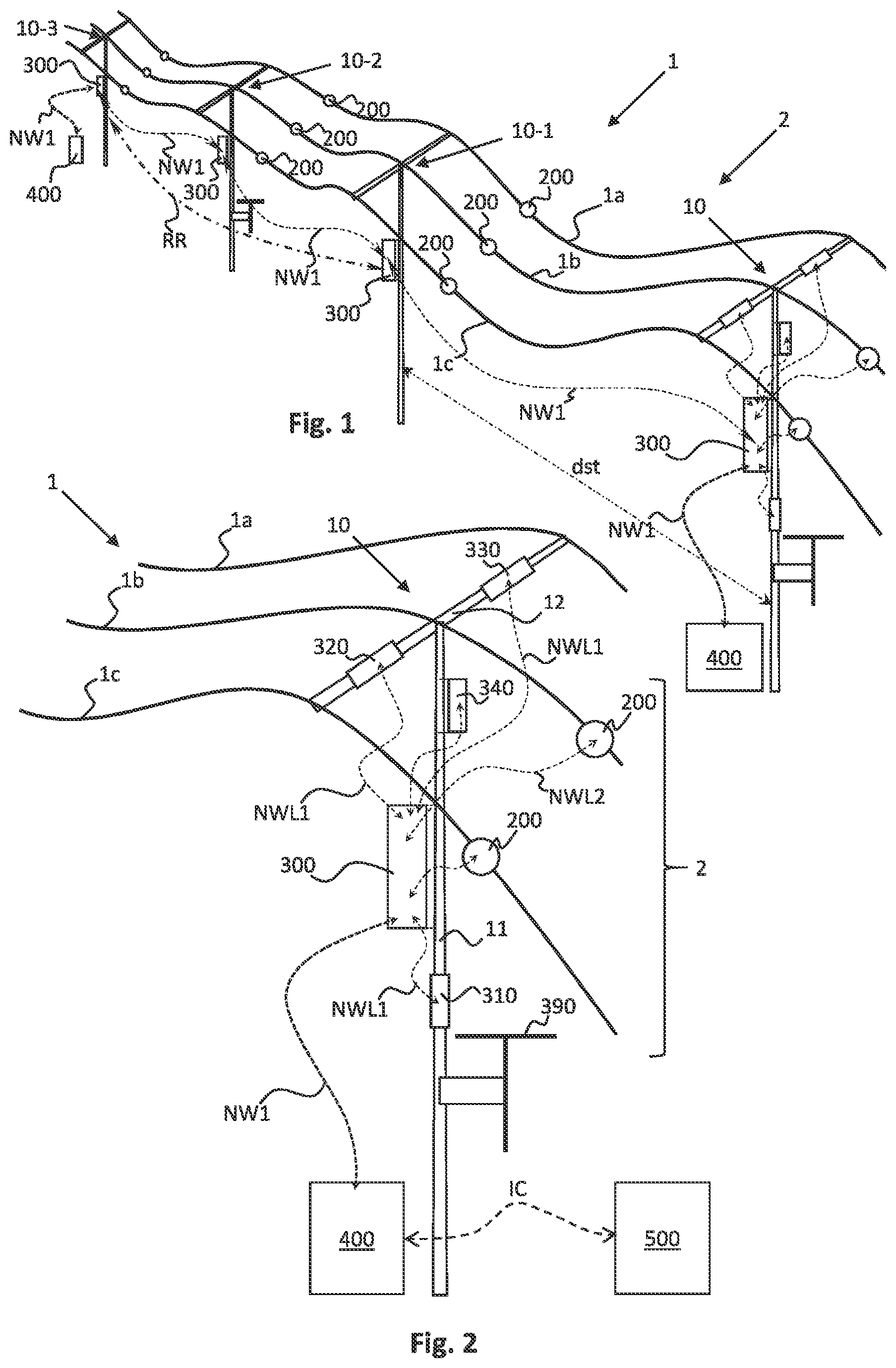 Patent US12322938 Figure 1 – Rope robot and method for mounting an object to a power line