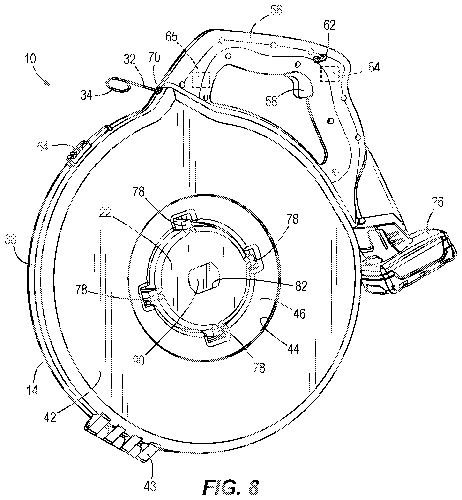 Patent US12322939 Figure 6 – Fish tape assembly