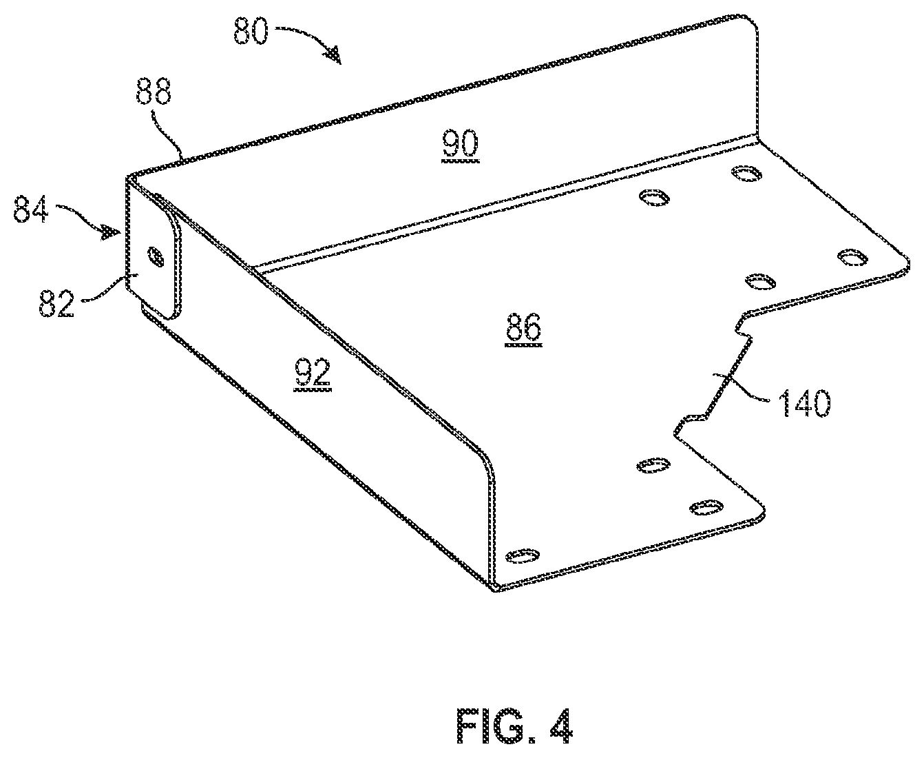 Patent US12322943 Figure 3 – Non-welded horizontal cable tray redirector
