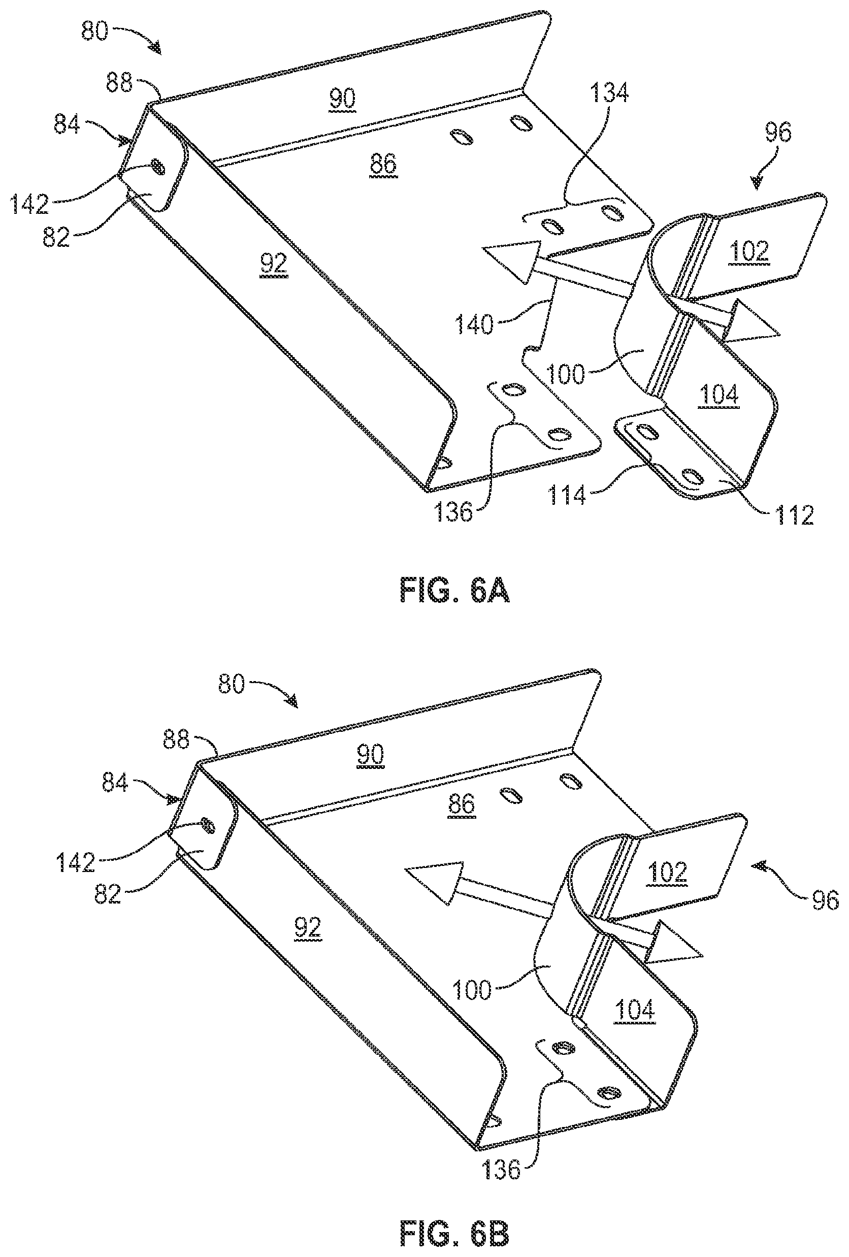 Patent US12322943 Figure 8 – Non-welded horizontal cable tray redirector
