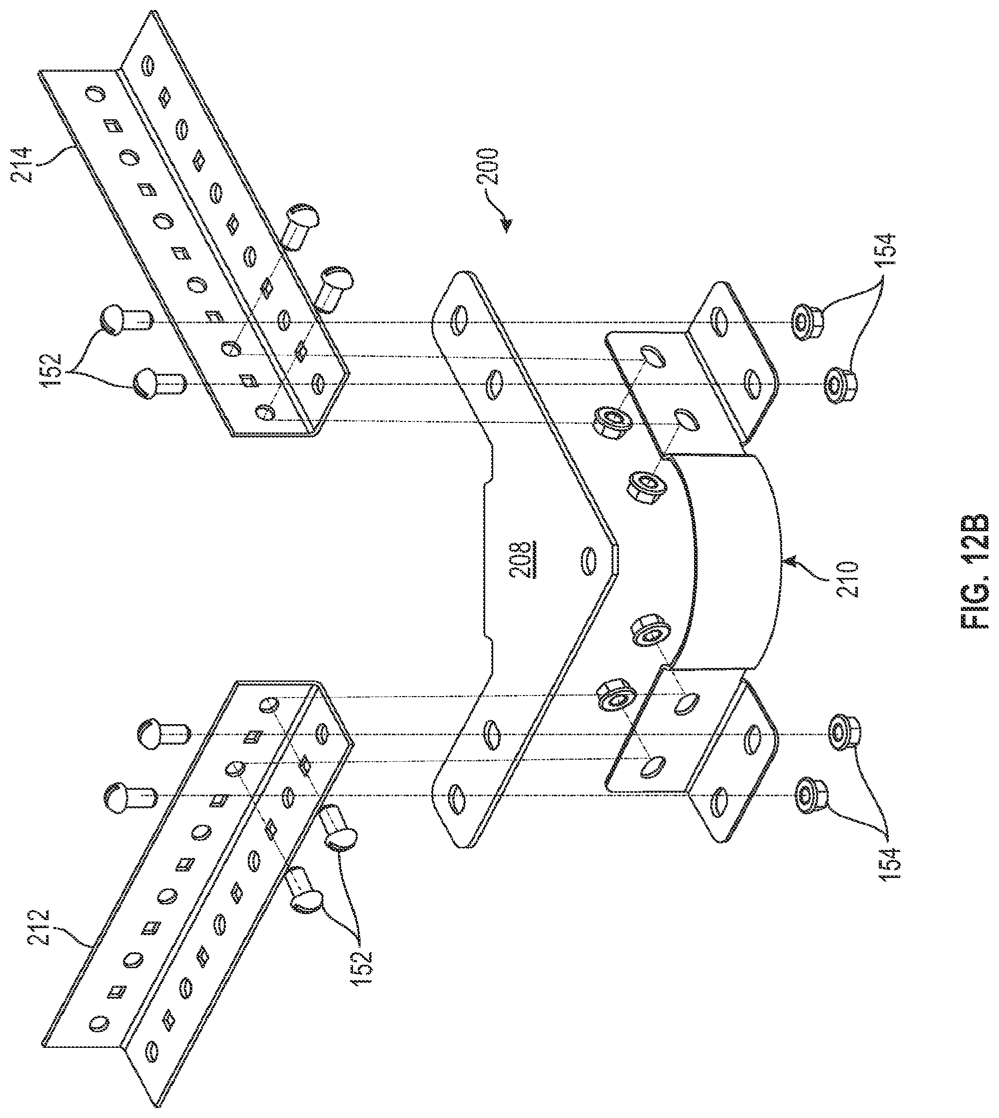 Patent US12322943 Figure 16 – Non-welded horizontal cable tray redirector