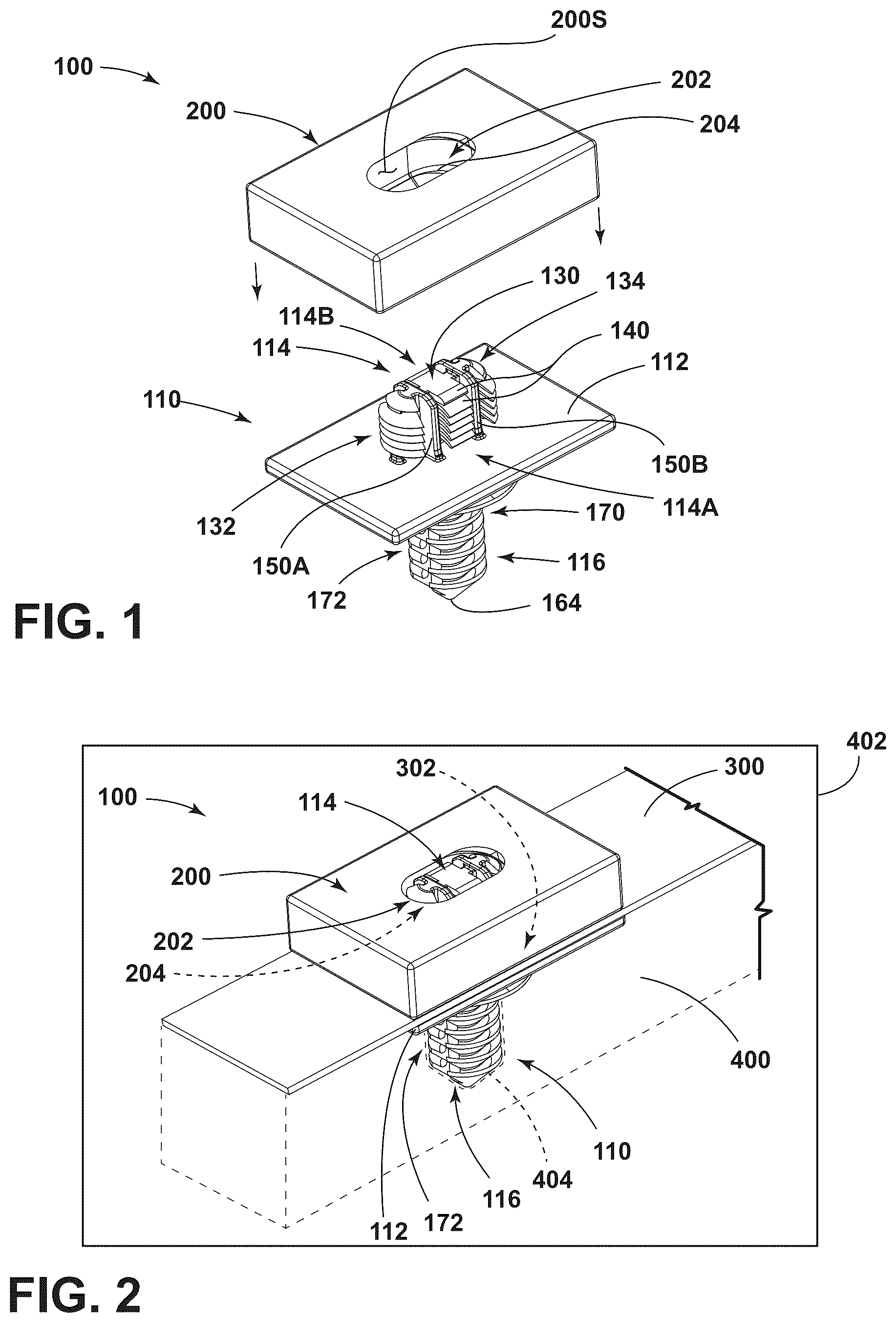 Patent US12322945 Figure 1 – Cable retainer and method