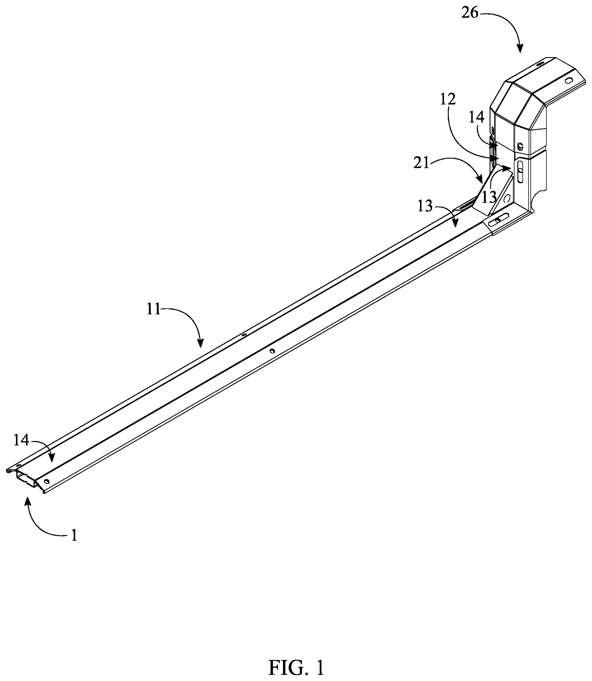 Patent US12322946 Figure 1 – Low voltage cable conduit system for stadium seating flooring
