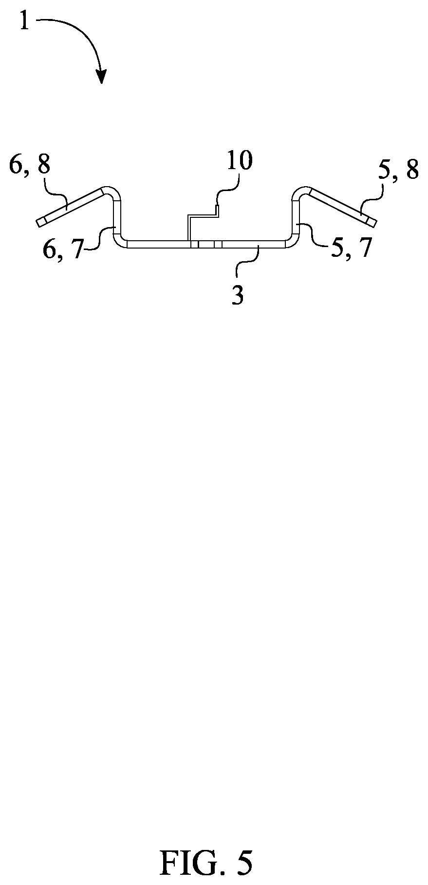 Patent US12322946 Figure 5 – Low voltage cable conduit system for stadium seating flooring