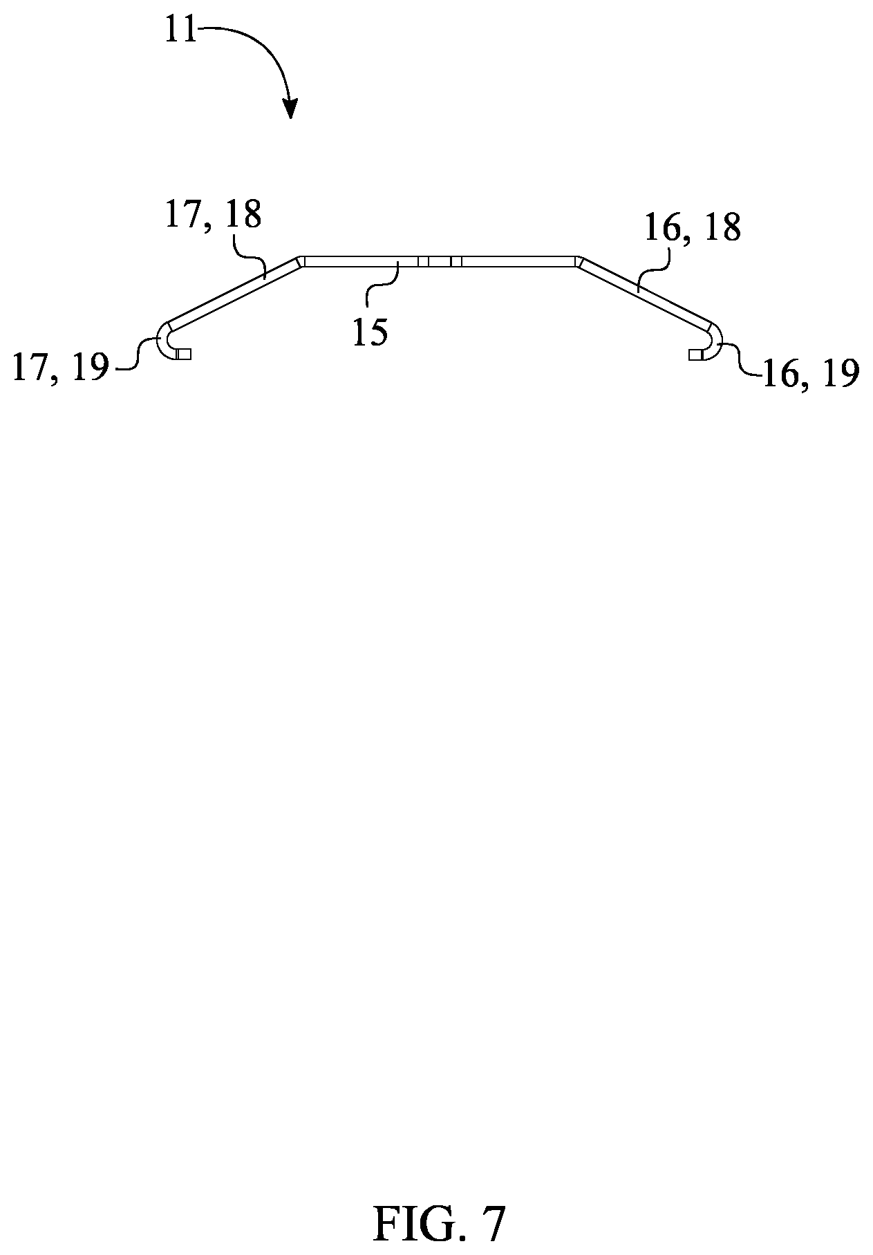 Patent US12322946 Figure 7 – Low voltage cable conduit system for stadium seating flooring