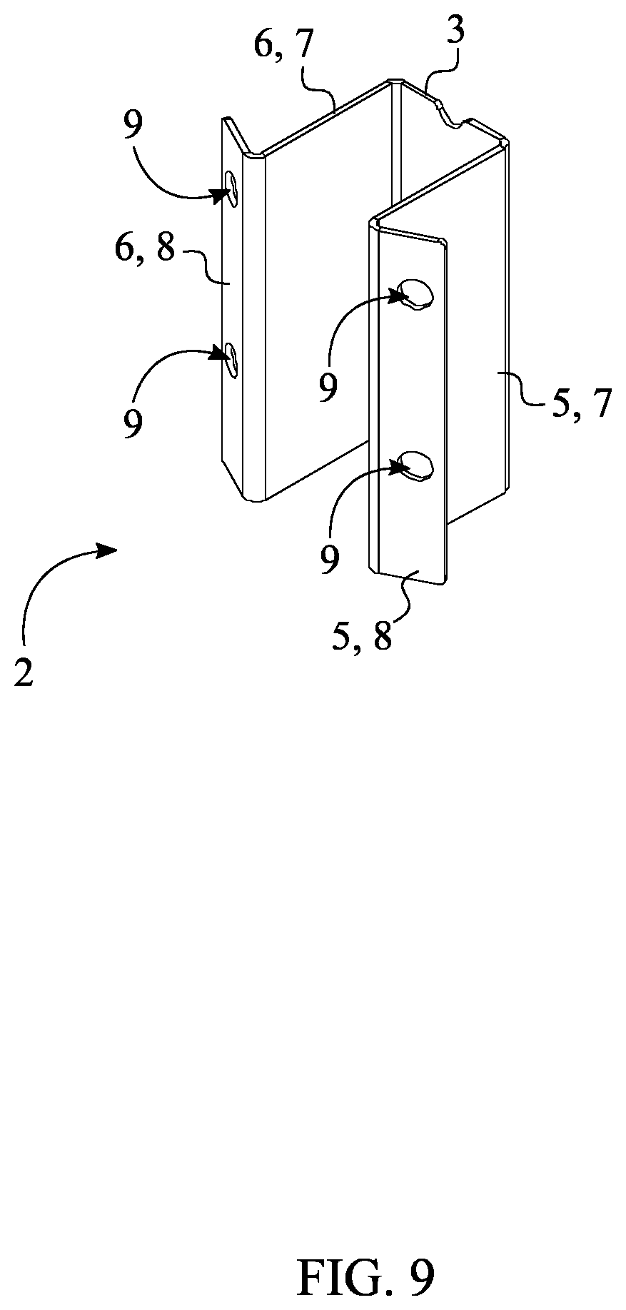 Patent US12322946 Figure 9 – Low voltage cable conduit system for stadium seating flooring