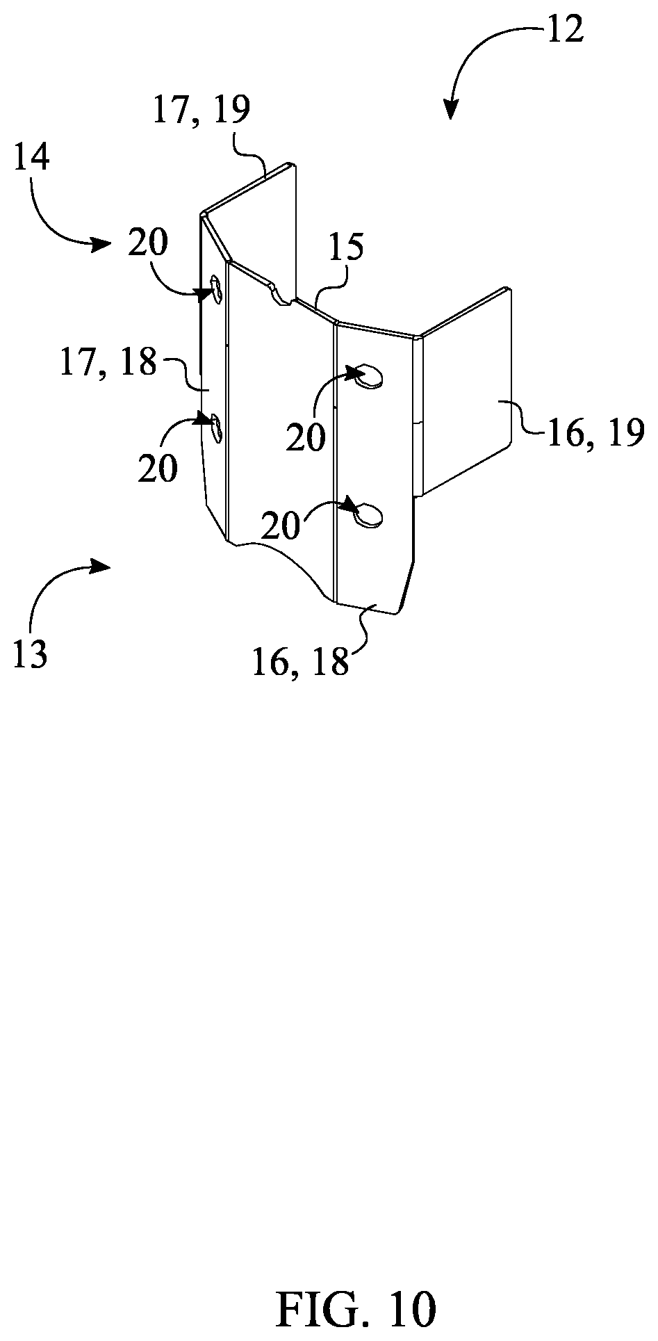 Patent US12322946 Figure 10 – Low voltage cable conduit system for stadium seating flooring