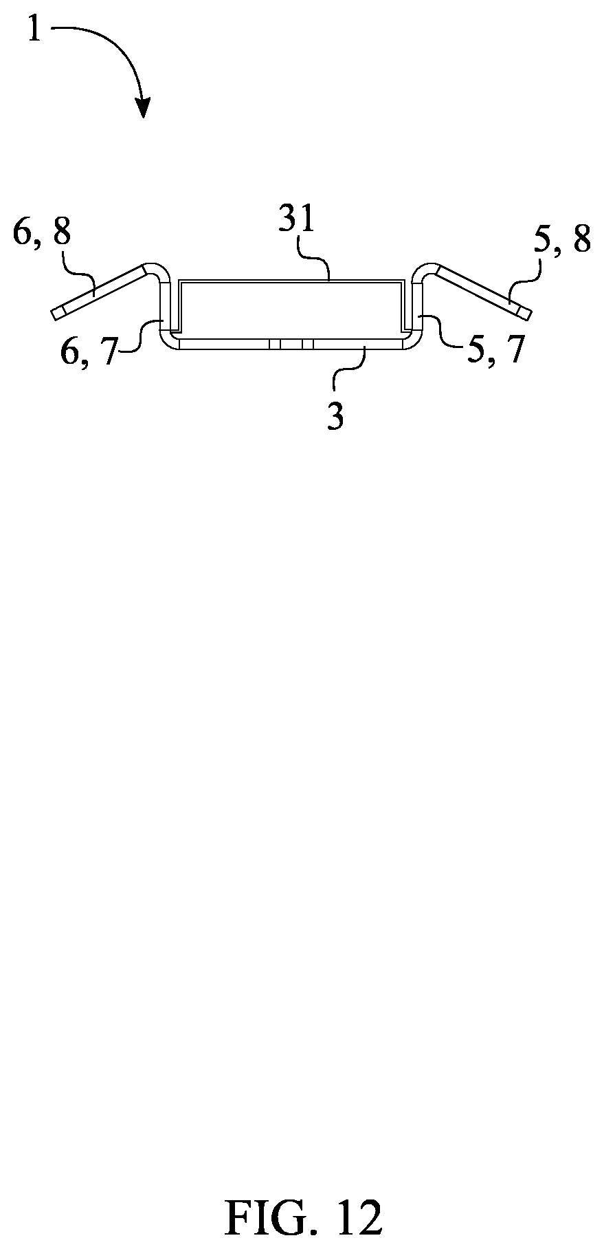 Patent US12322946 Figure 12 – Low voltage cable conduit system for stadium seating flooring