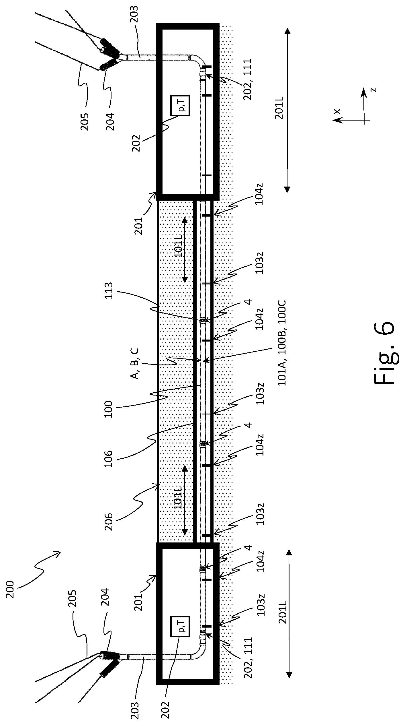 Patent US12322947 Figure 6 – Compact underground GIS for high-voltage gas-insulated substation (GIS), busbars and lines (GIL)
