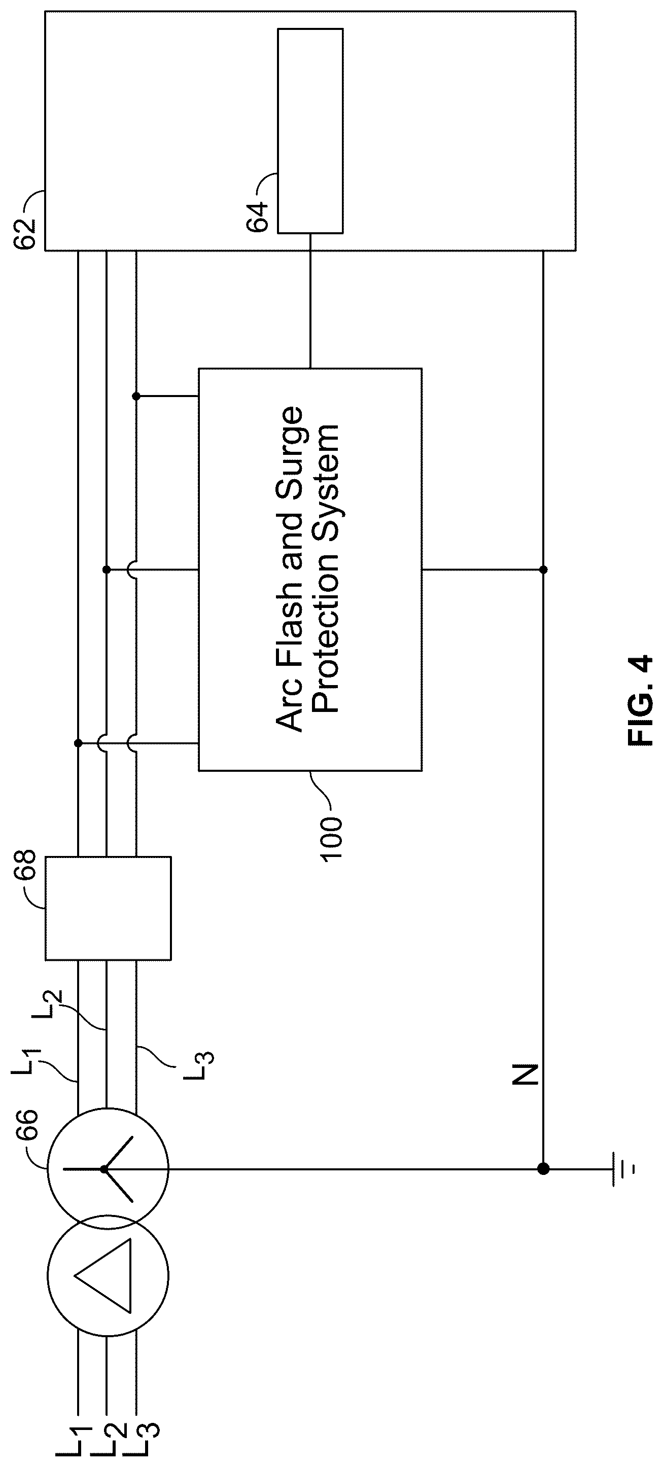 Patent US12322949 Figure 4 – Devices for overvoltage, overcurrent and arc flash protection