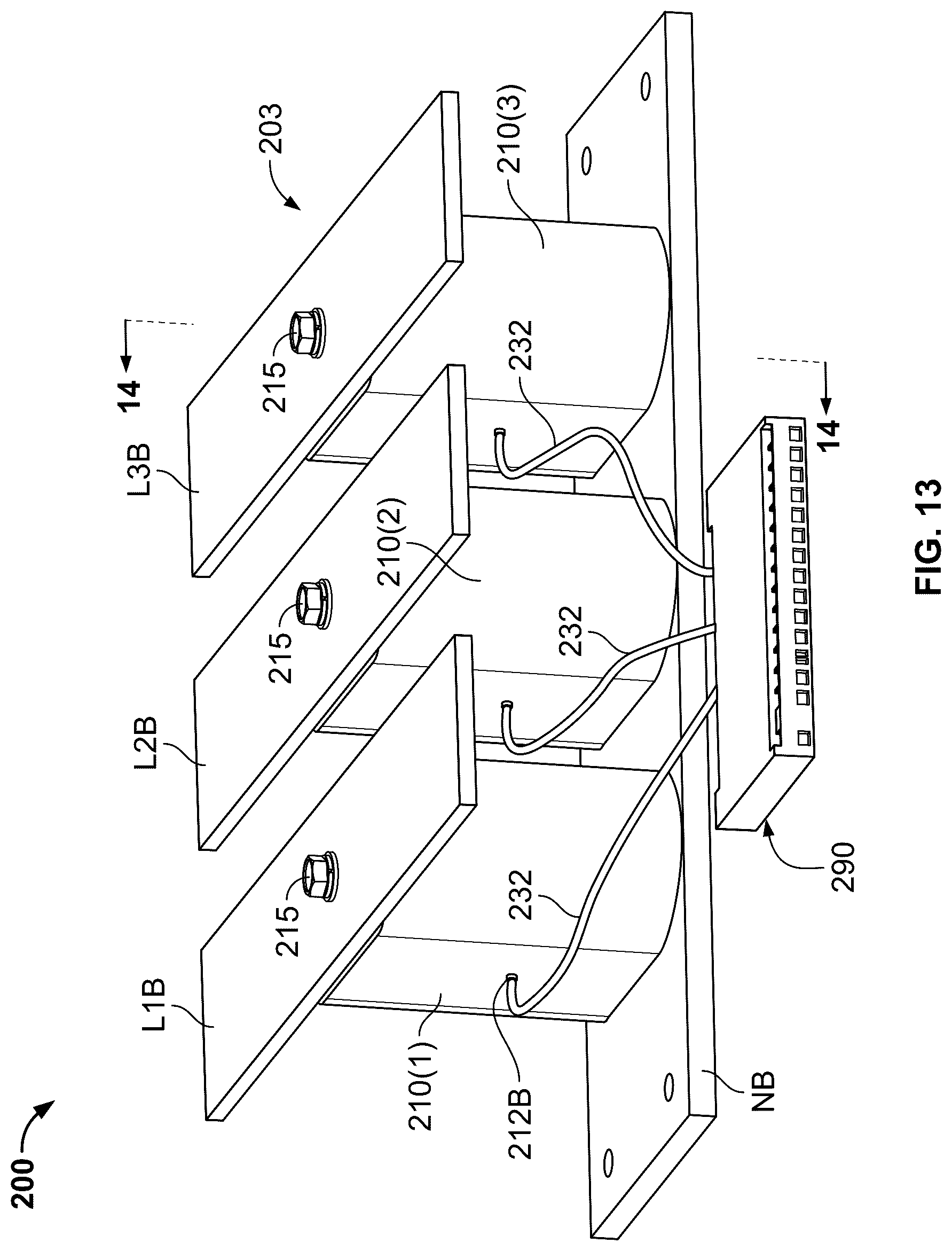 Patent US12322949 Figure 13 – Devices for overvoltage, overcurrent and arc flash protection