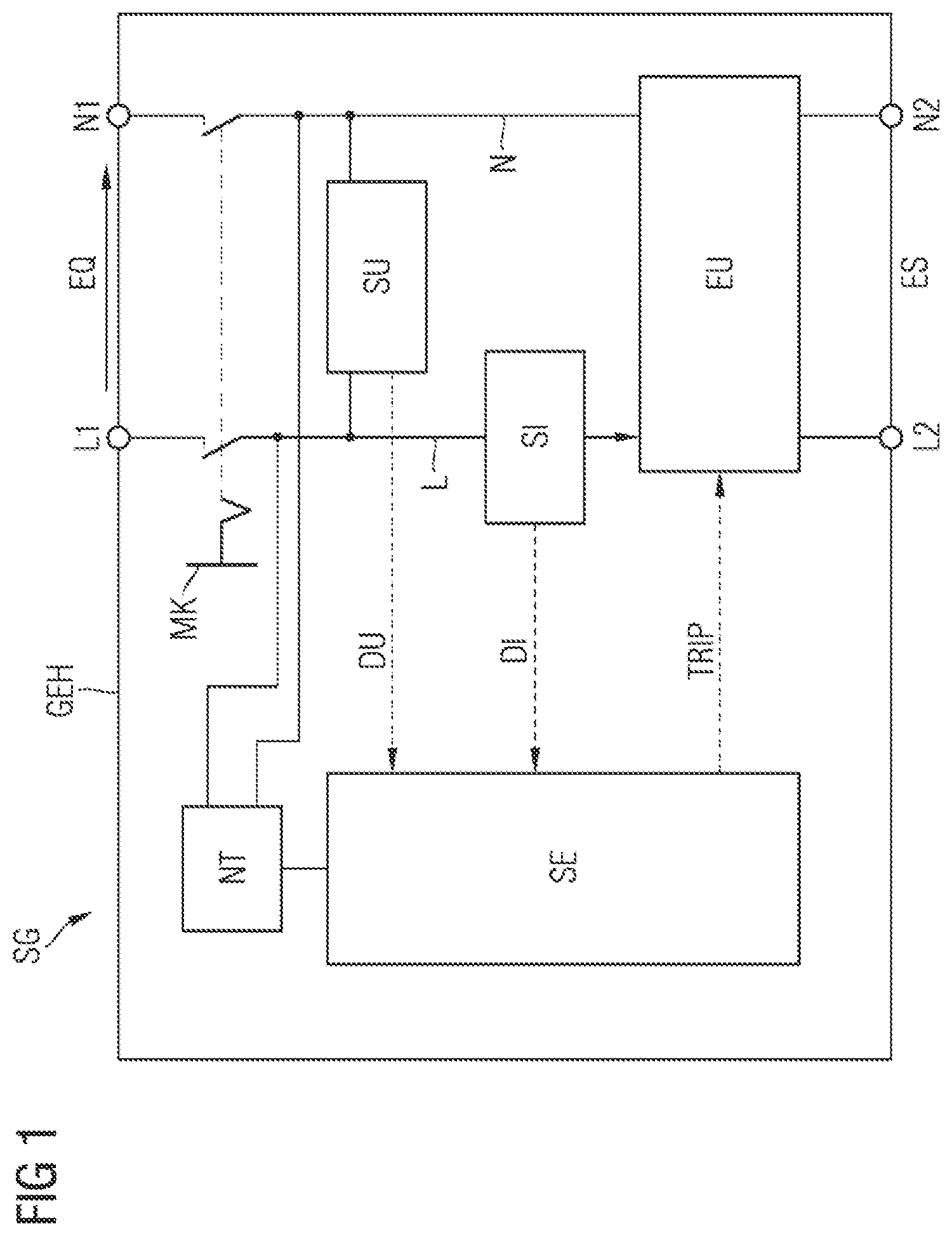 Patent US12322951 Figure 1 – Circuit breaker device and method