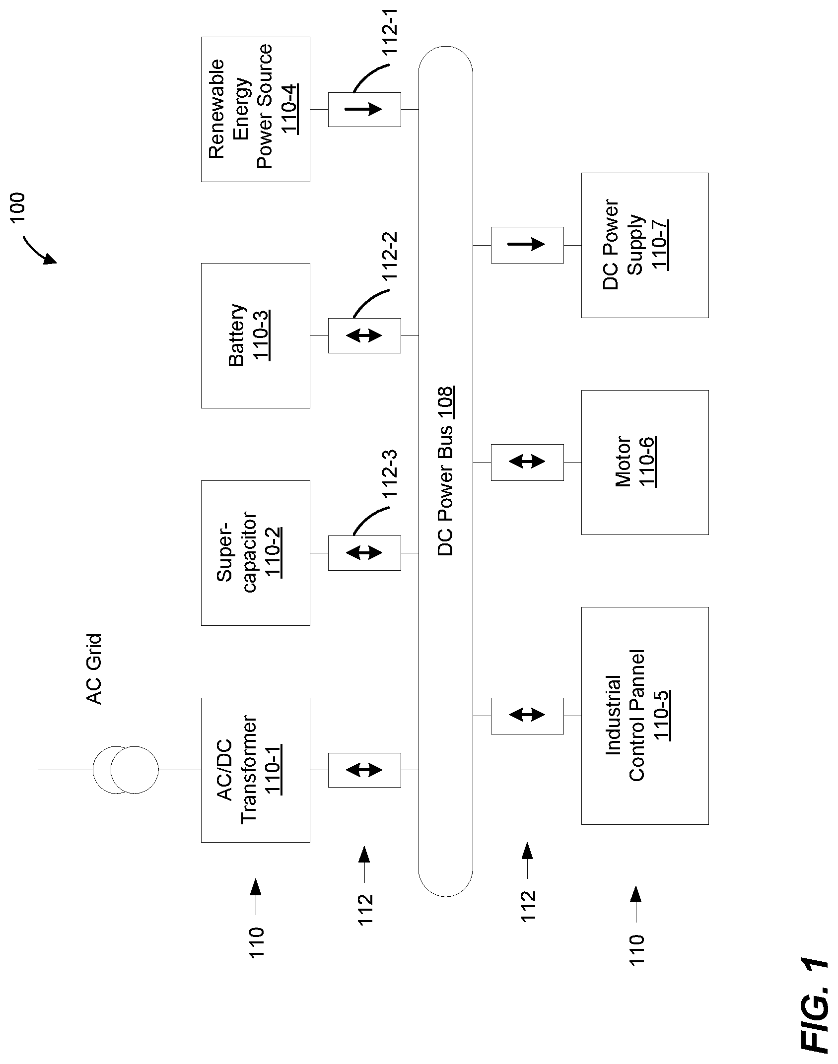 Patent US12322952 — DC solid state circuit breakers for bidirectional applications — Figure 1