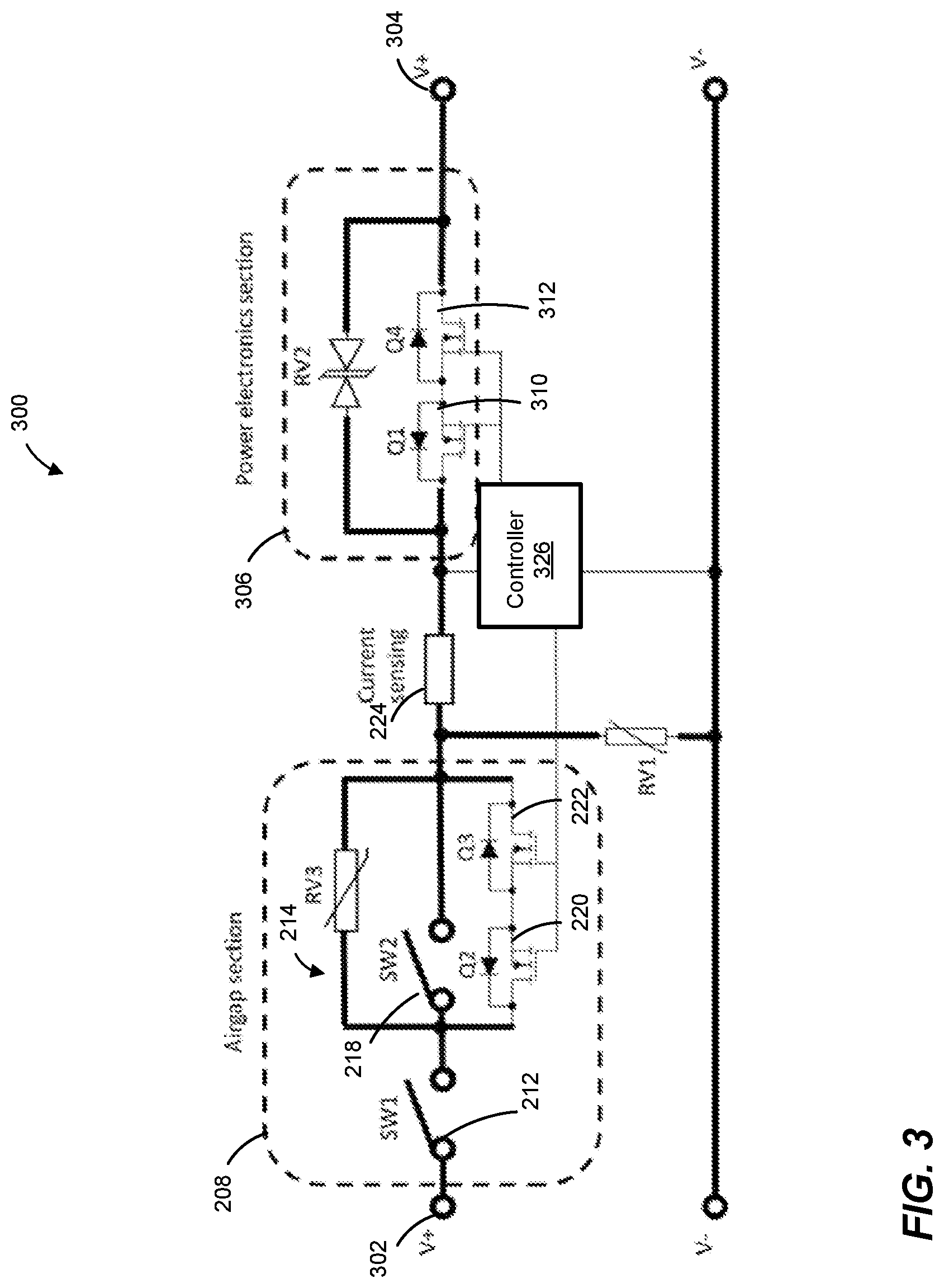 Patent US12322952 Figure 3 – DC solid state circuit breakers for bidirectional applications
