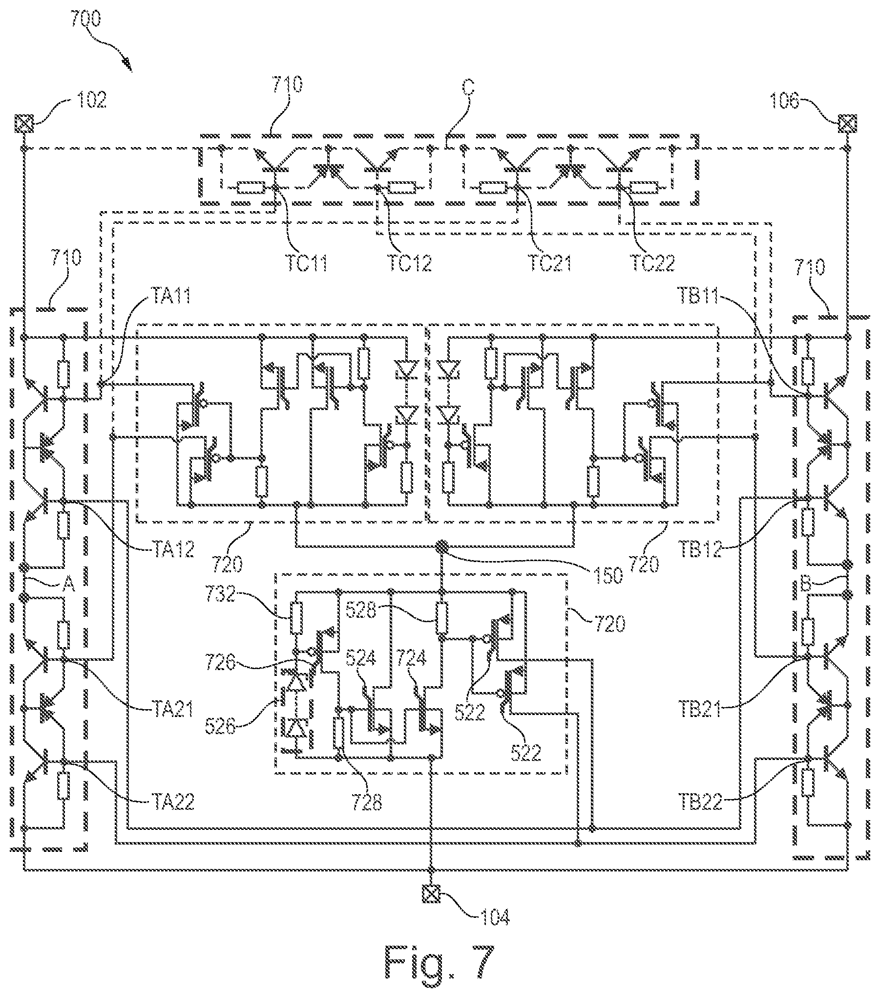 Patent US12322953 Figure 5 – ESD protection circuit