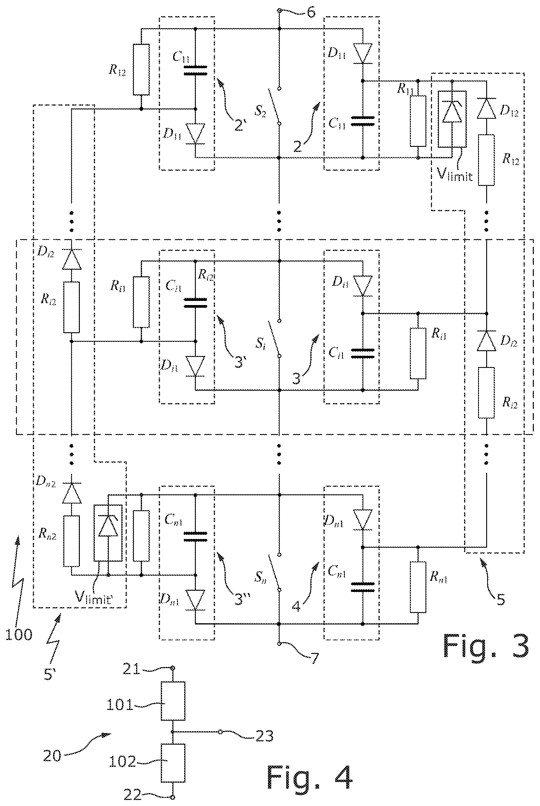 Patent US12322954 Figure 3 – HV switch unit, pulsing assembly and method of avoiding voltage imbalances in an HV switch