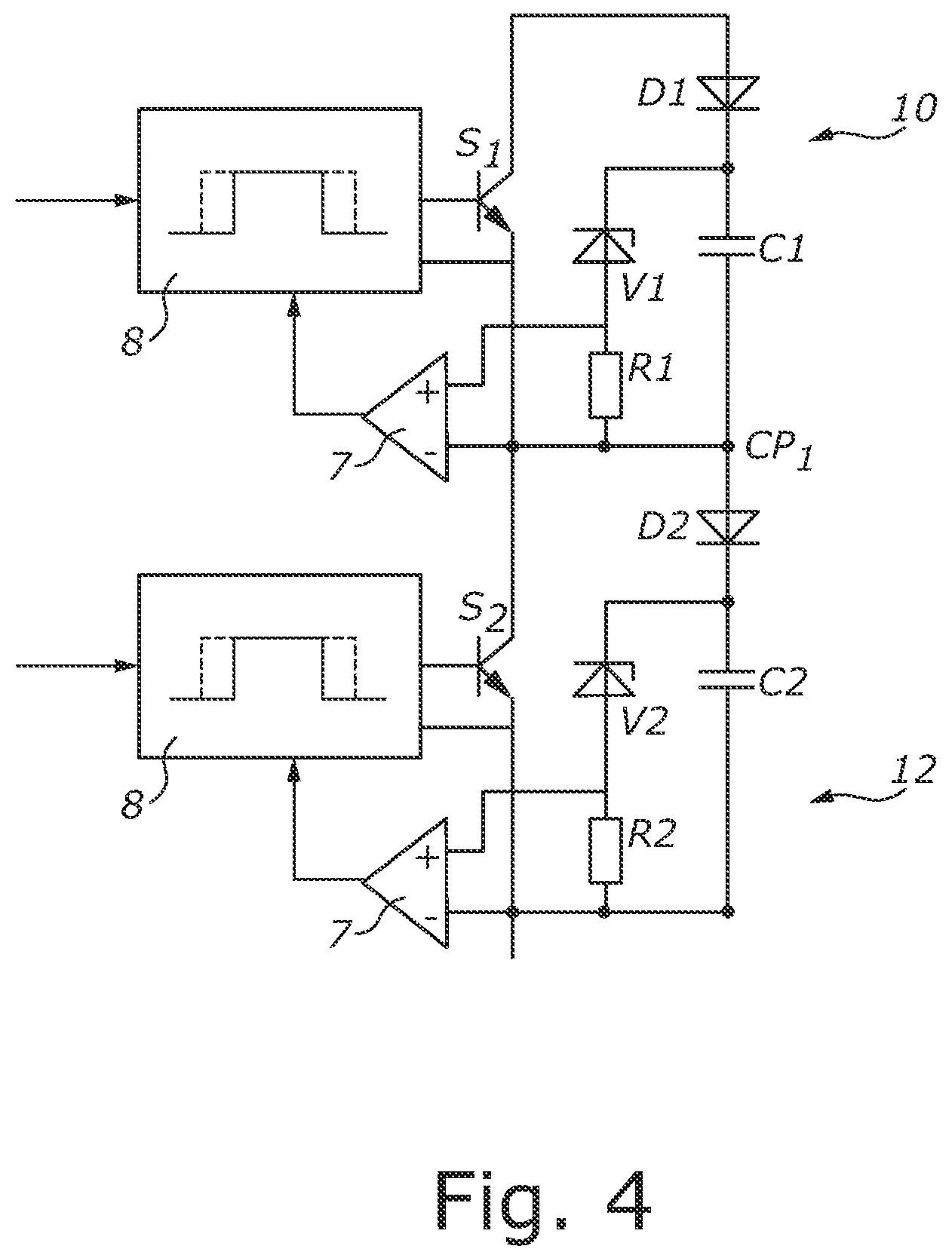 Patent US12322955 Figure 3 – HV switch unit with snubber arrangements
