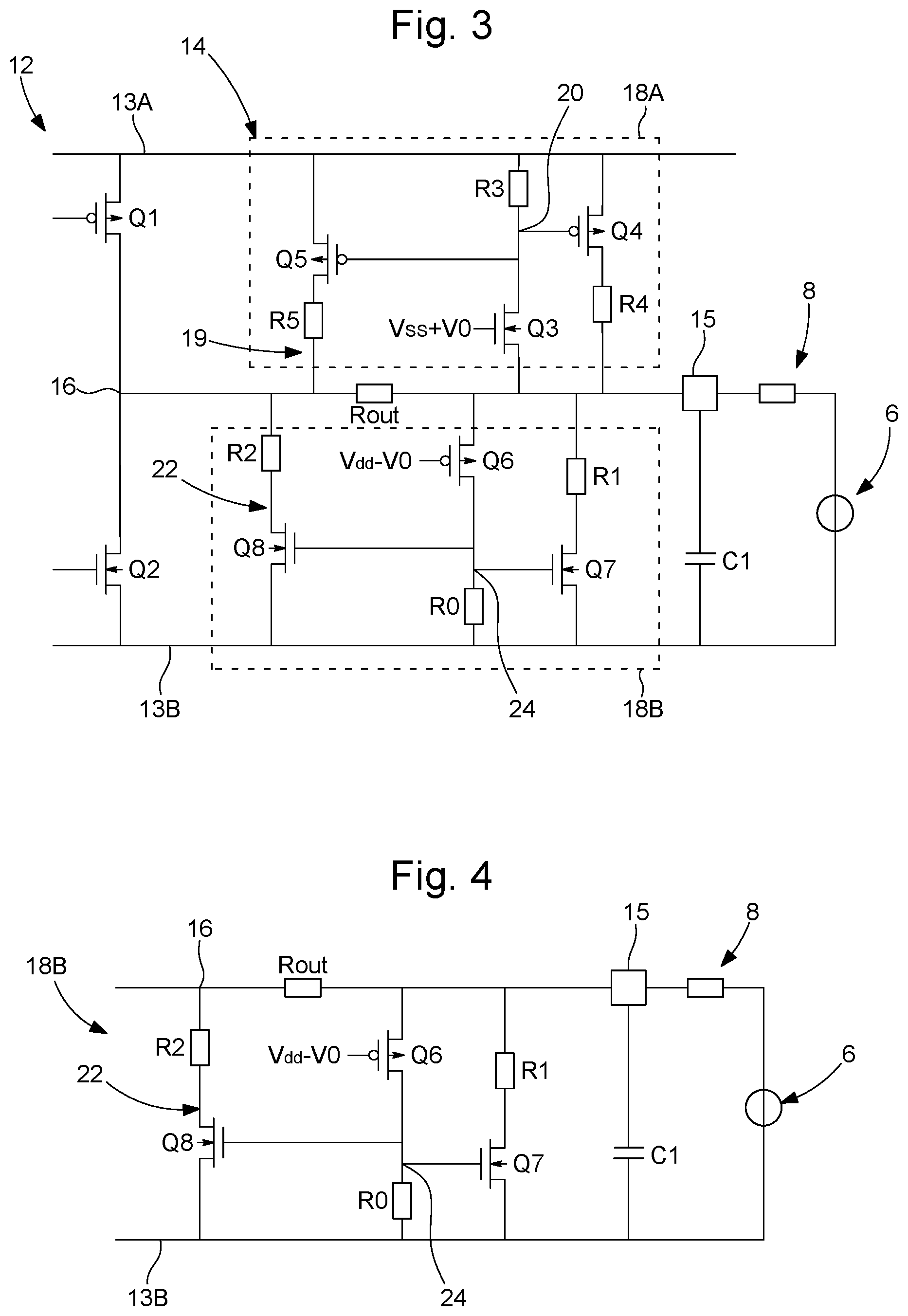 Patent US12322957 Figure 2 – Output driver provided with an active overvoltage protection