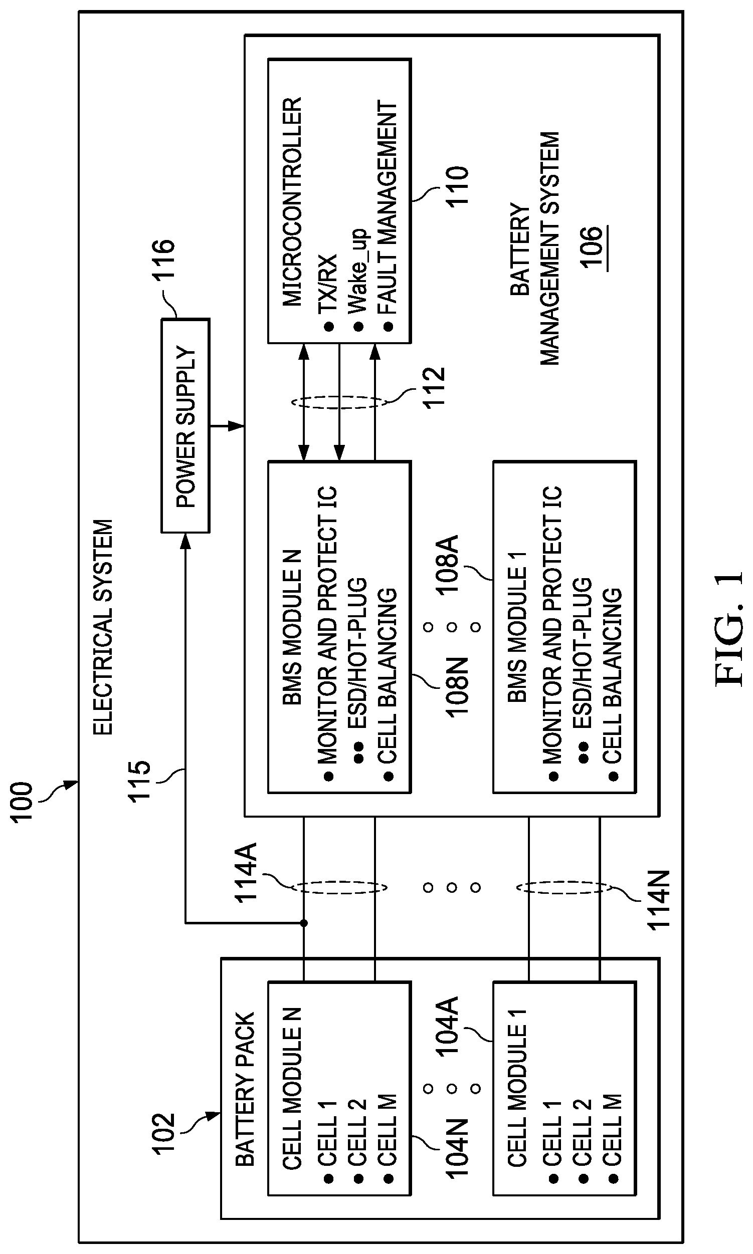 Patent US12322958 Figure 1 – Electrostatic discharge (ESD) protection circuit with disable feature based on hot-plug condition detection