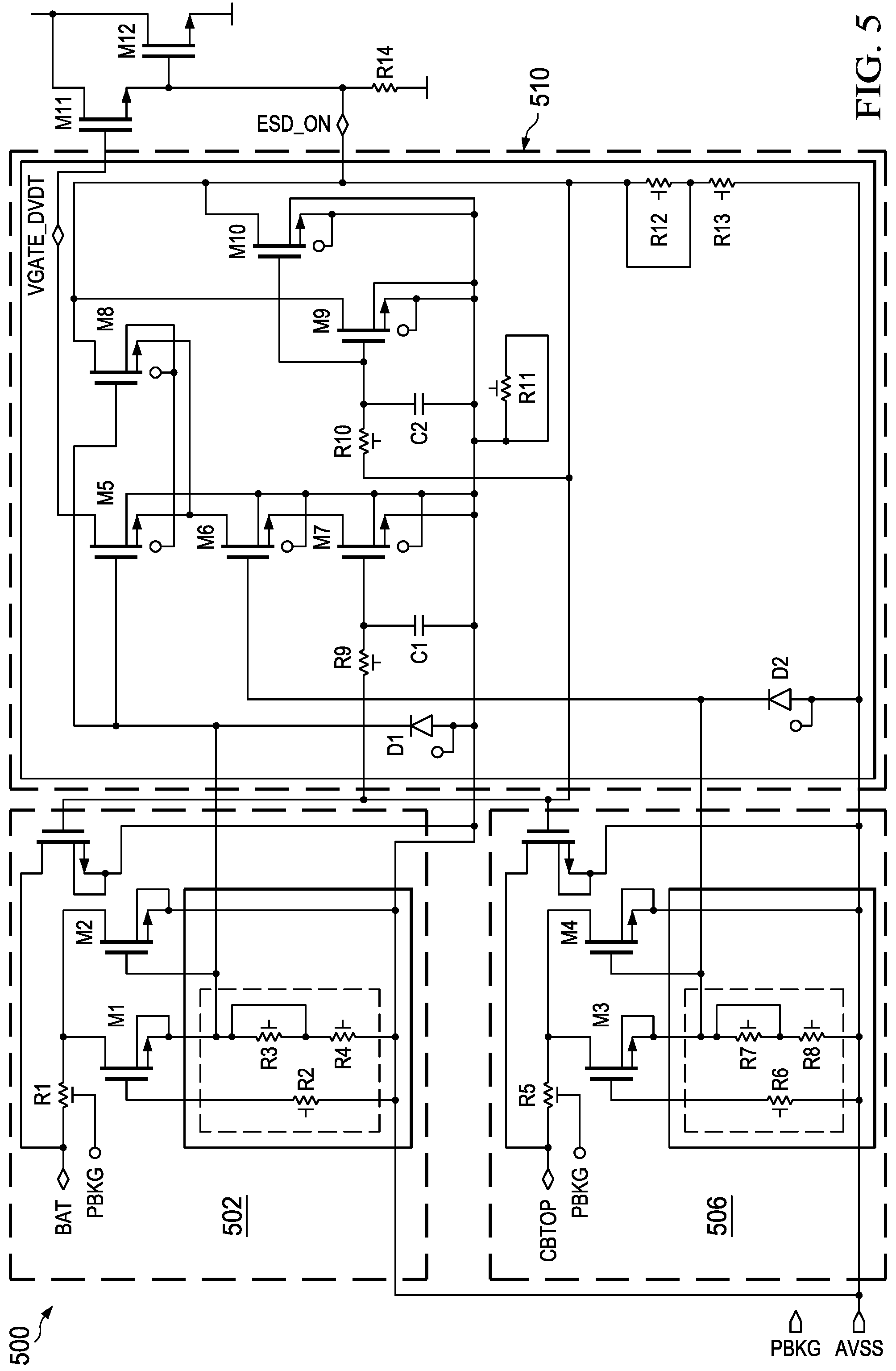 Patent US12322958 Figure 9 – Electrostatic discharge (ESD) protection circuit with disable feature based on hot-plug condition detection