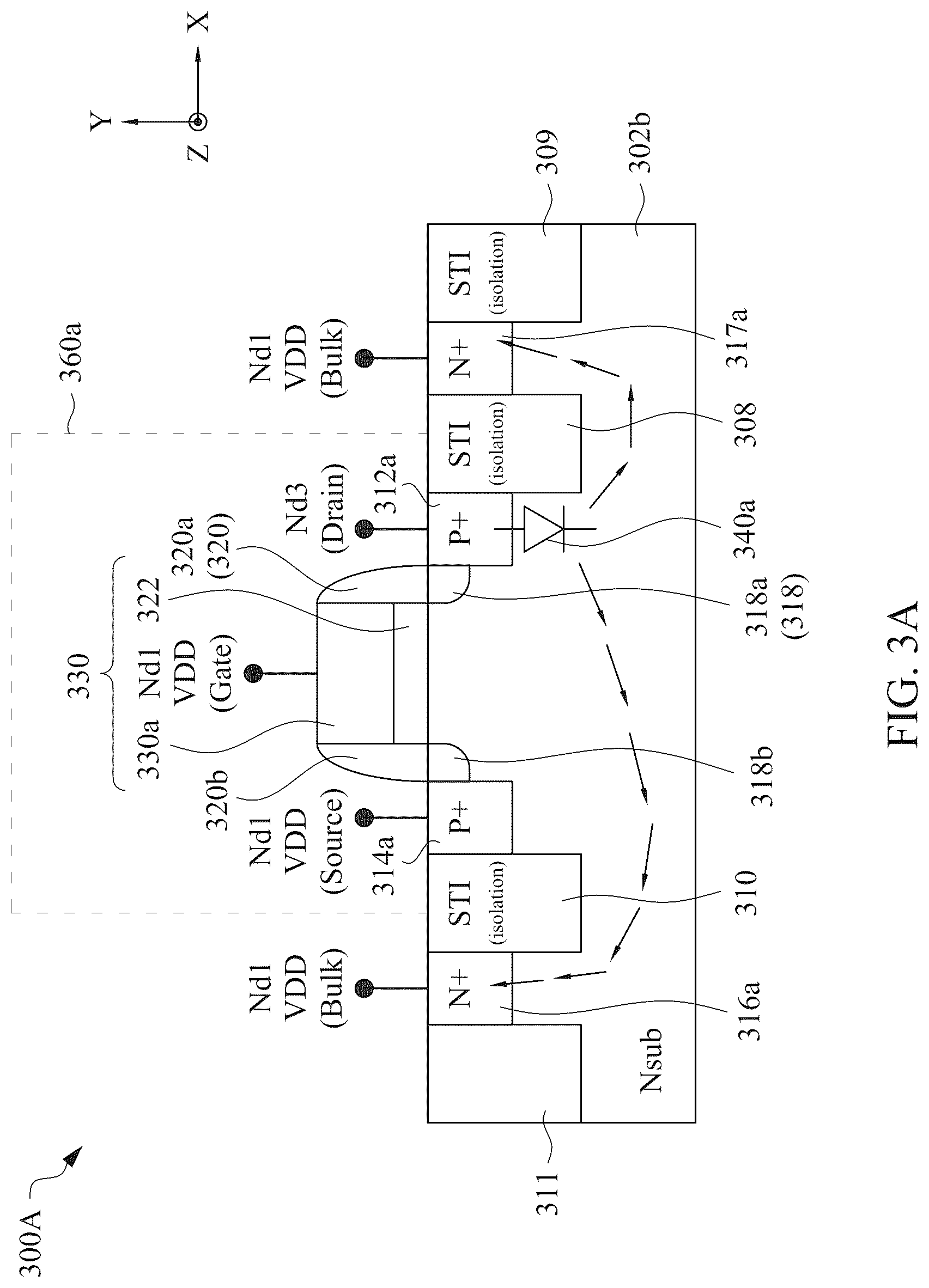 Patent US12322959 Figure 7 – Electrostatic discharge circuit and method of operating same